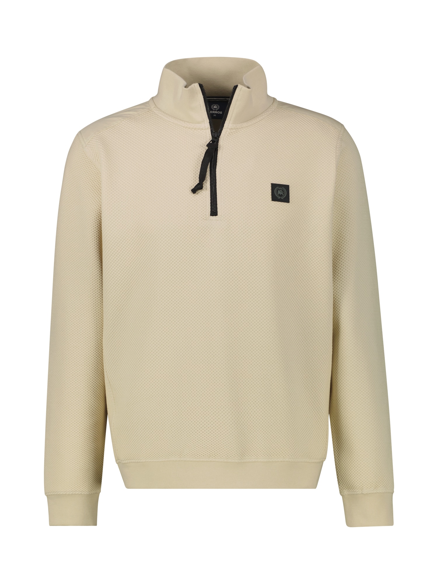 Image of LERROS Sweatshirt "Struktur-Troyer in Grossen Grössen"