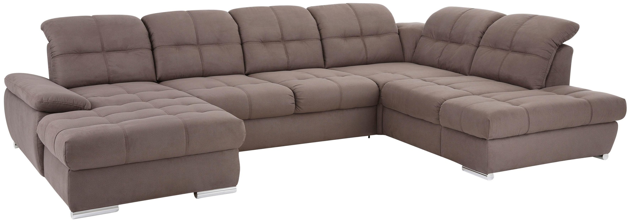 Image of DELAVITA Wohnlandschaft »Lotus«, incl. Sitztiefenverstellung, in 3 Bezugsarten, wahlweise auch mit Kopfteil- und Armlehnenverstellung und Bettfunktion bei Ackermann Versand Schweiz