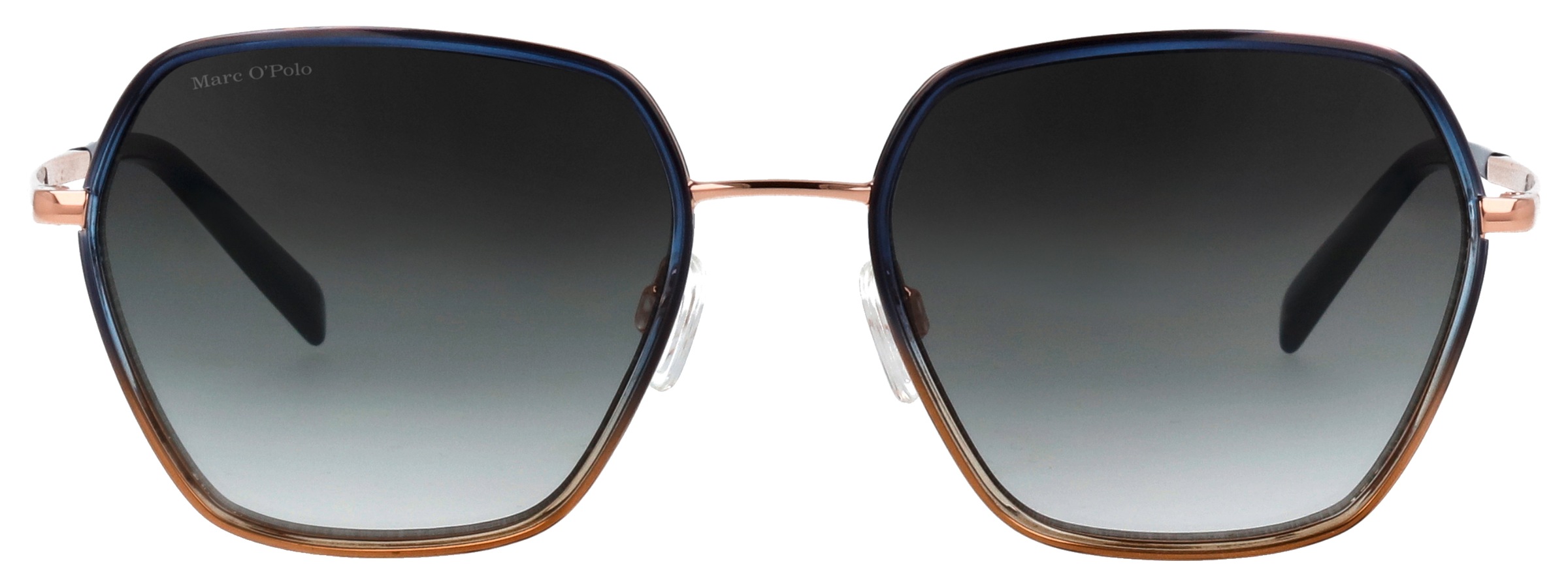 Marc O'Polo Lunettes de soleil »Modell 505122« forme hexagone, logo sur la branche, monture métal