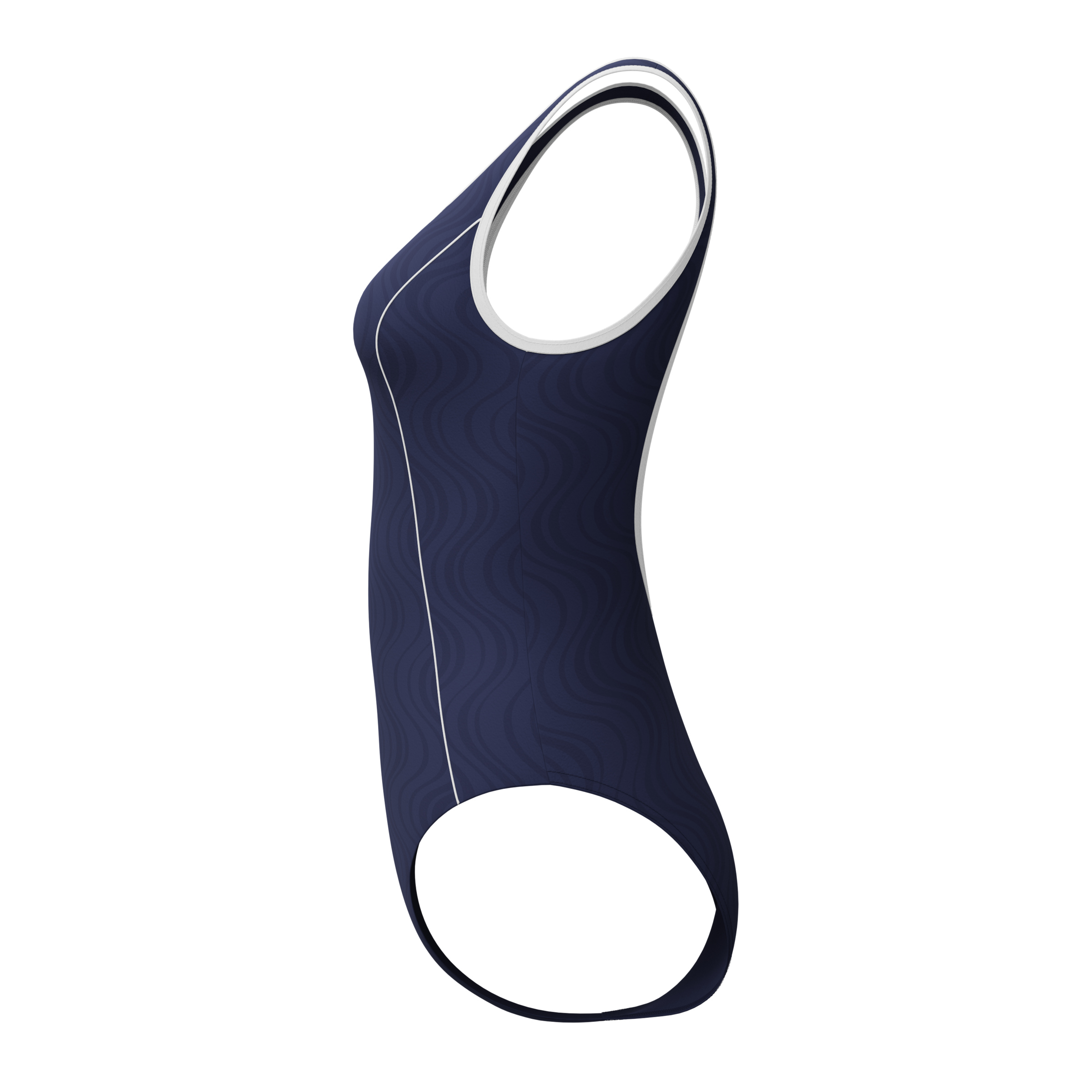 Speedo Maillot de bain »TEXTURE BOUND SCOOP 1PC NVY/WHT«