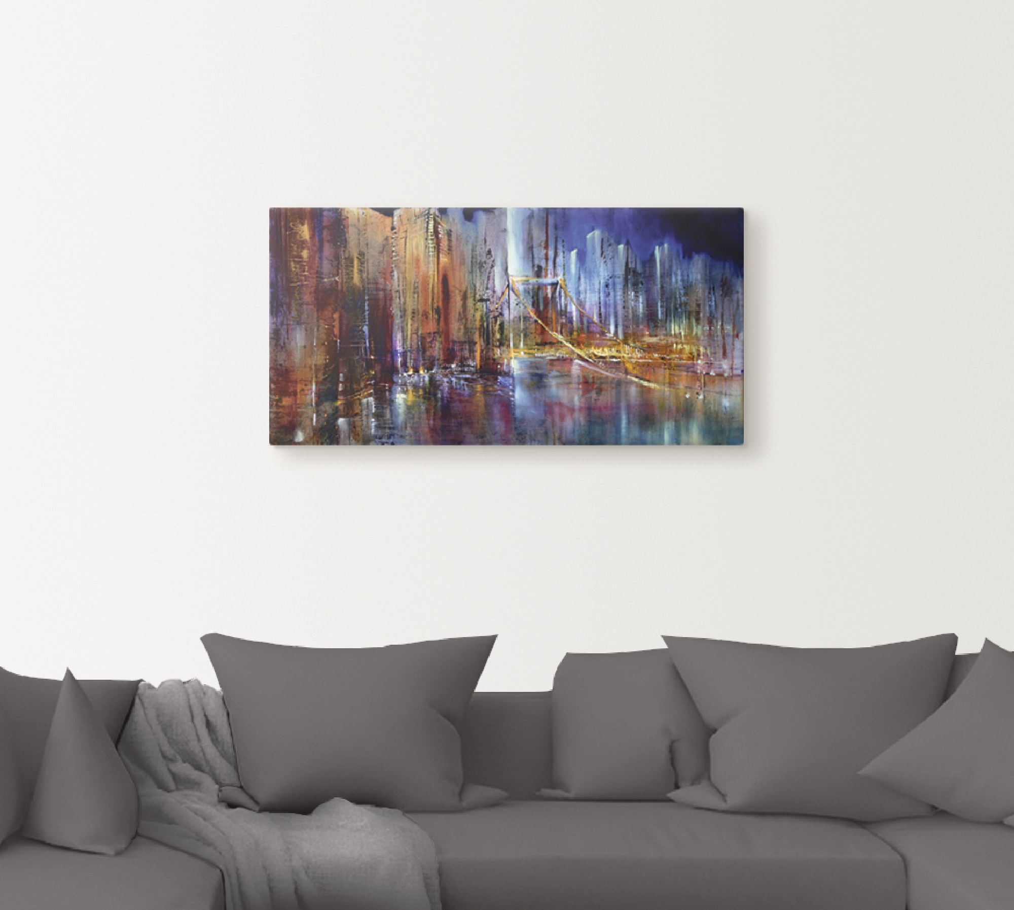 Artland Leinwandbild »Stadtansicht I« Amerika 1 Stk. tlg. auf Holzrahmen gespannt