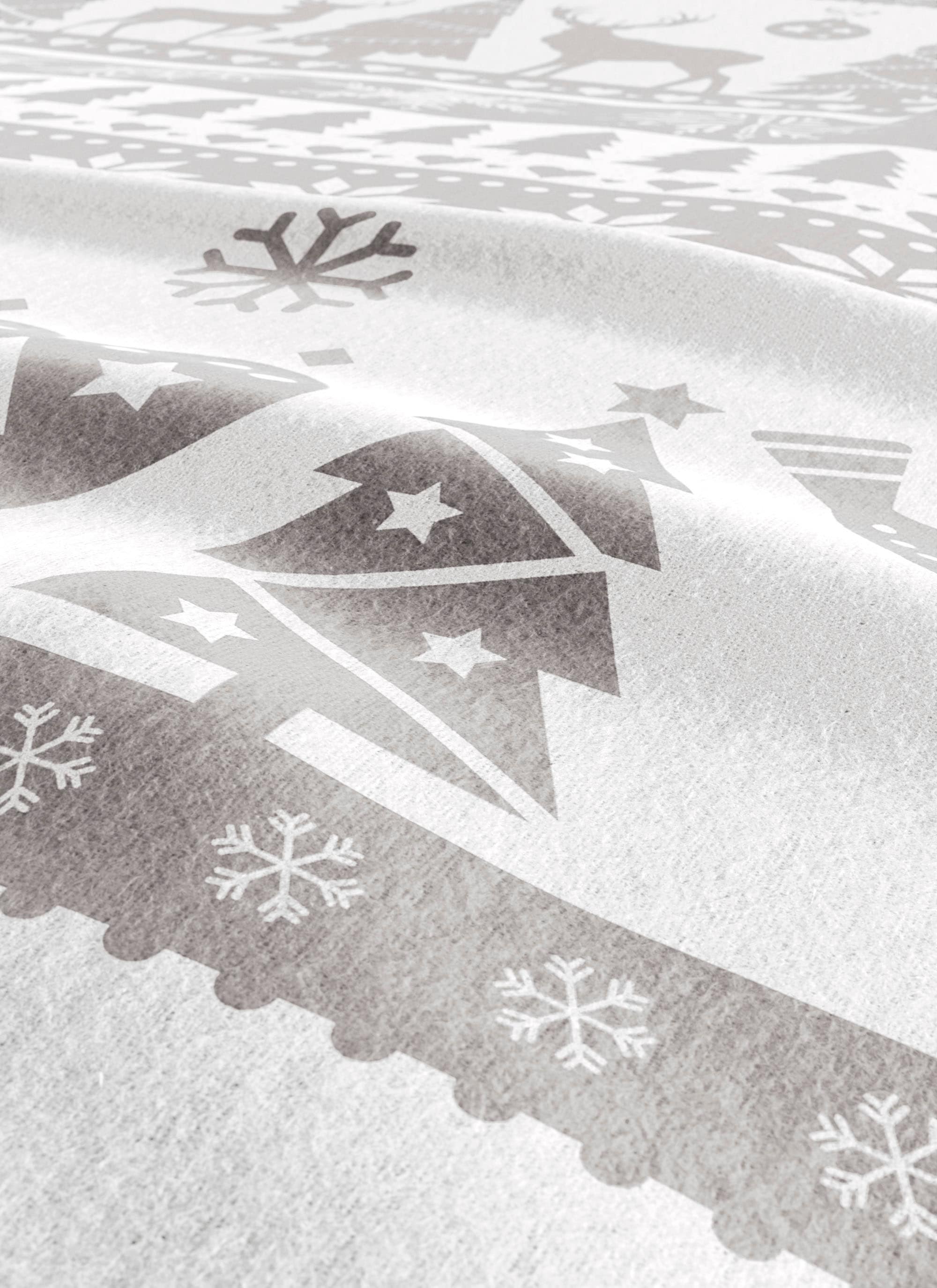 my home Linge de lit »Sindbad in Gr. 135x200 oder 155x220 cm, ideal für Weihnachten« 2 tlg. Weihnachtsbettwäsche, Winter