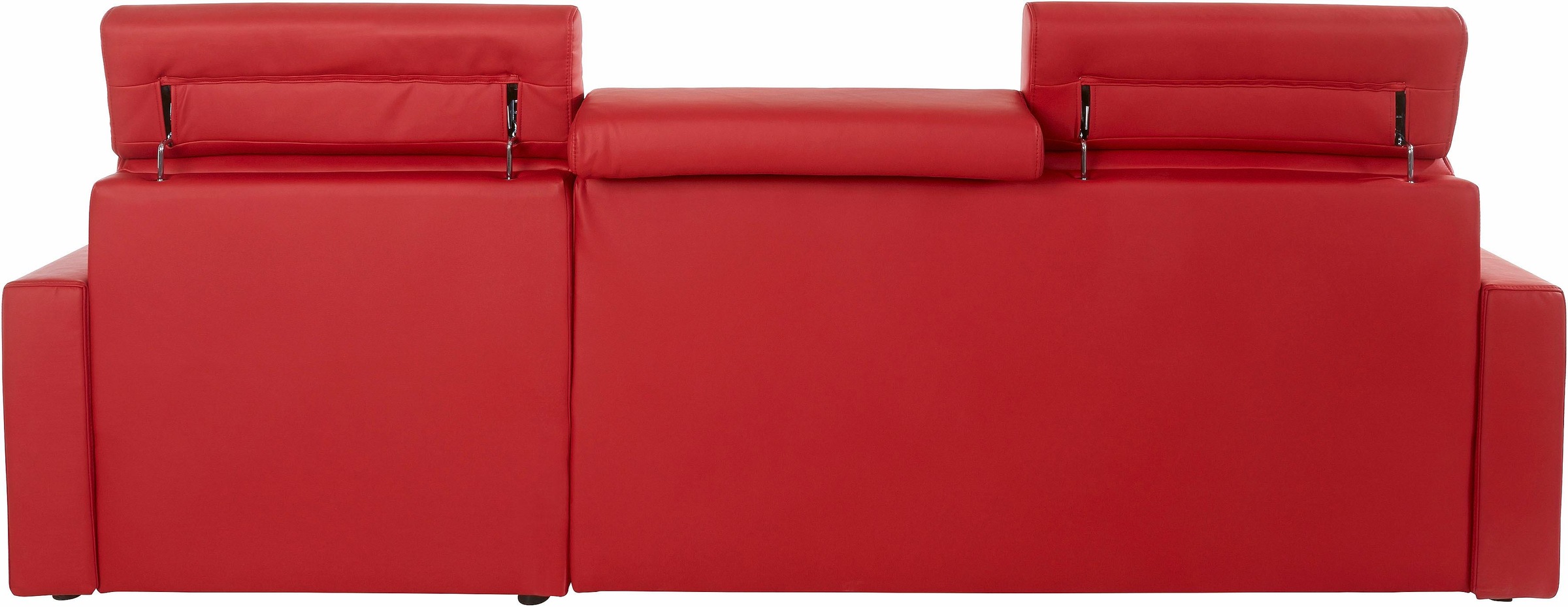 DOMO collection Ecksofa »Ava mit moderner Sitzheftung & toller Doppelnaht, komfortabel, L-Form«, mit Recamiere, inkl. Federkern, wahlweise mit Kopfteilverstellungen