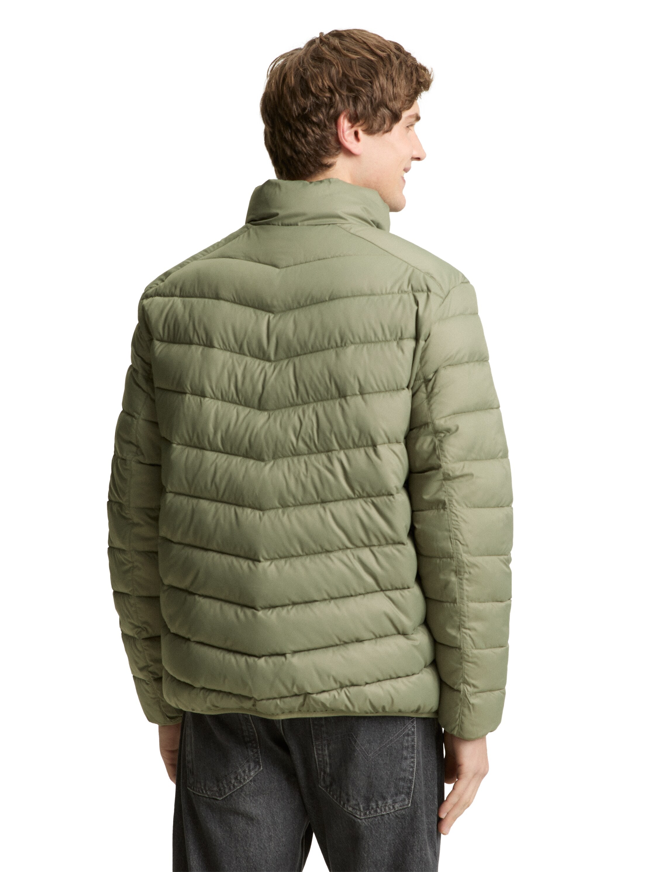 TOM TAILOR Denim Veste matelassée ohne Kapuze mit Stehkragen