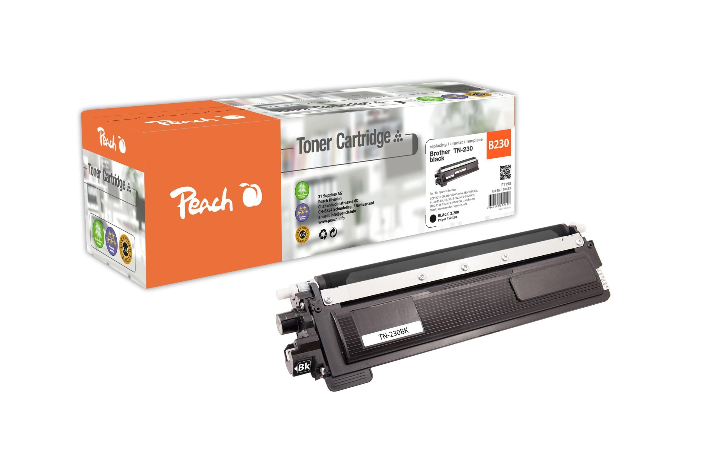 Image of Peach Tonerpatrone "Brother TN-230 Black"