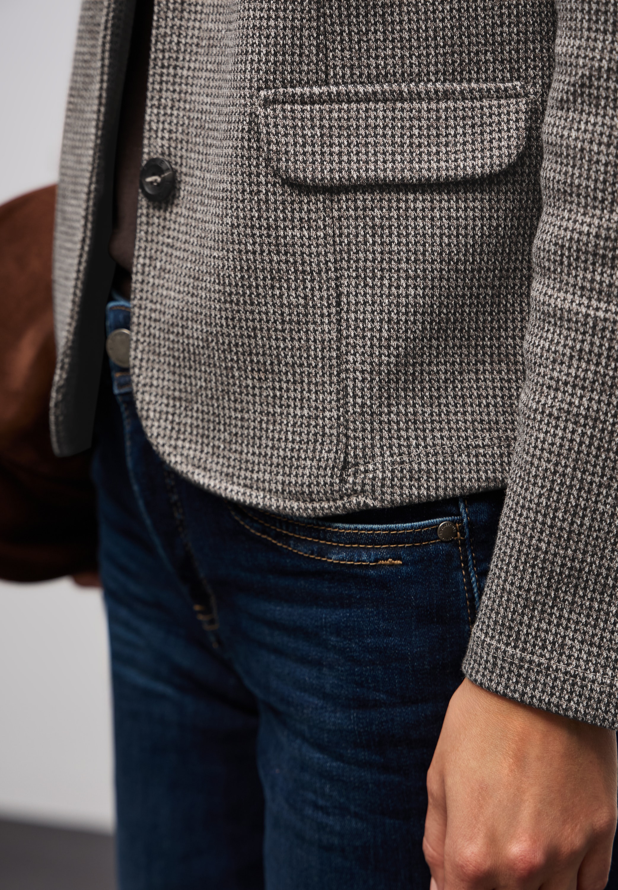 STREET ONE Veste blazer meliert, mit klassischem Reverskragen