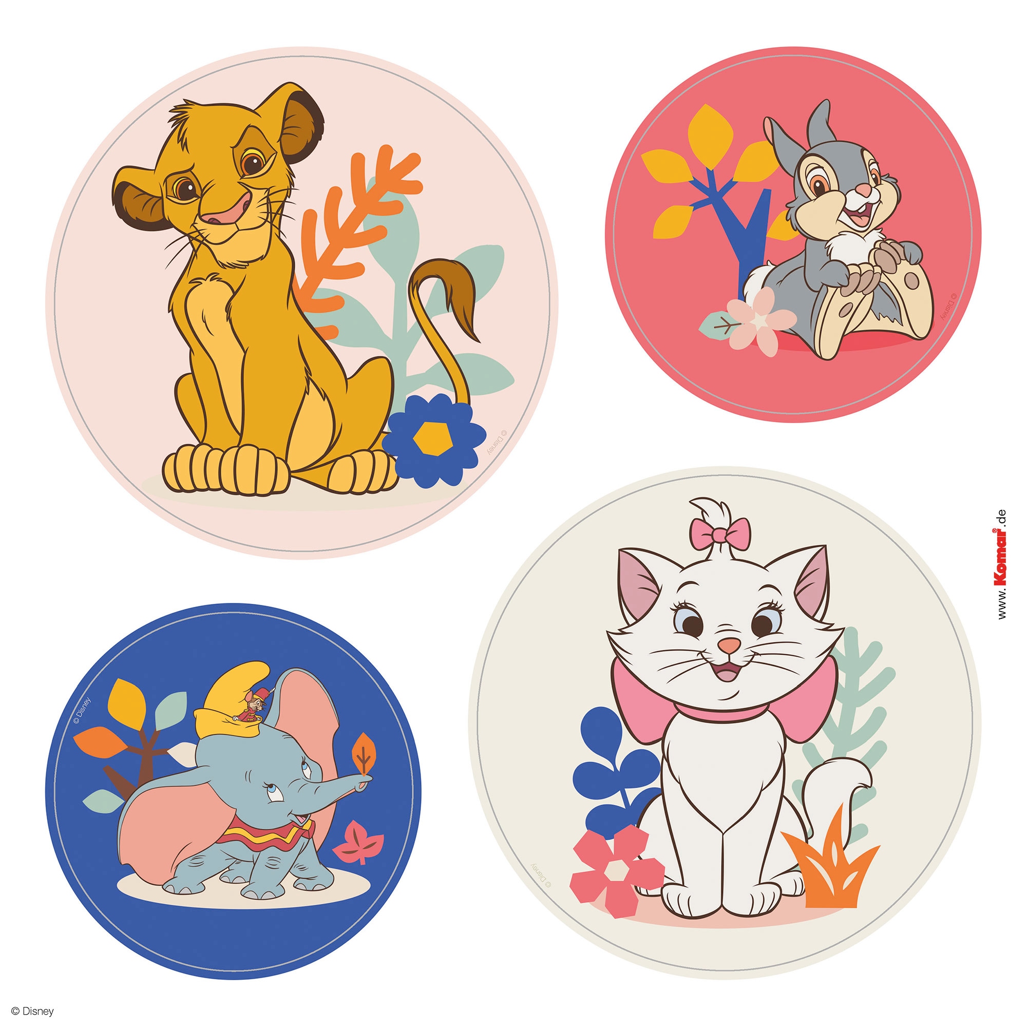 Komar Tableau de fenêtre »Fenstersticker - Better Together - Grösse 30 x 30 cm« 32 x 30 cm, 2 Bogen