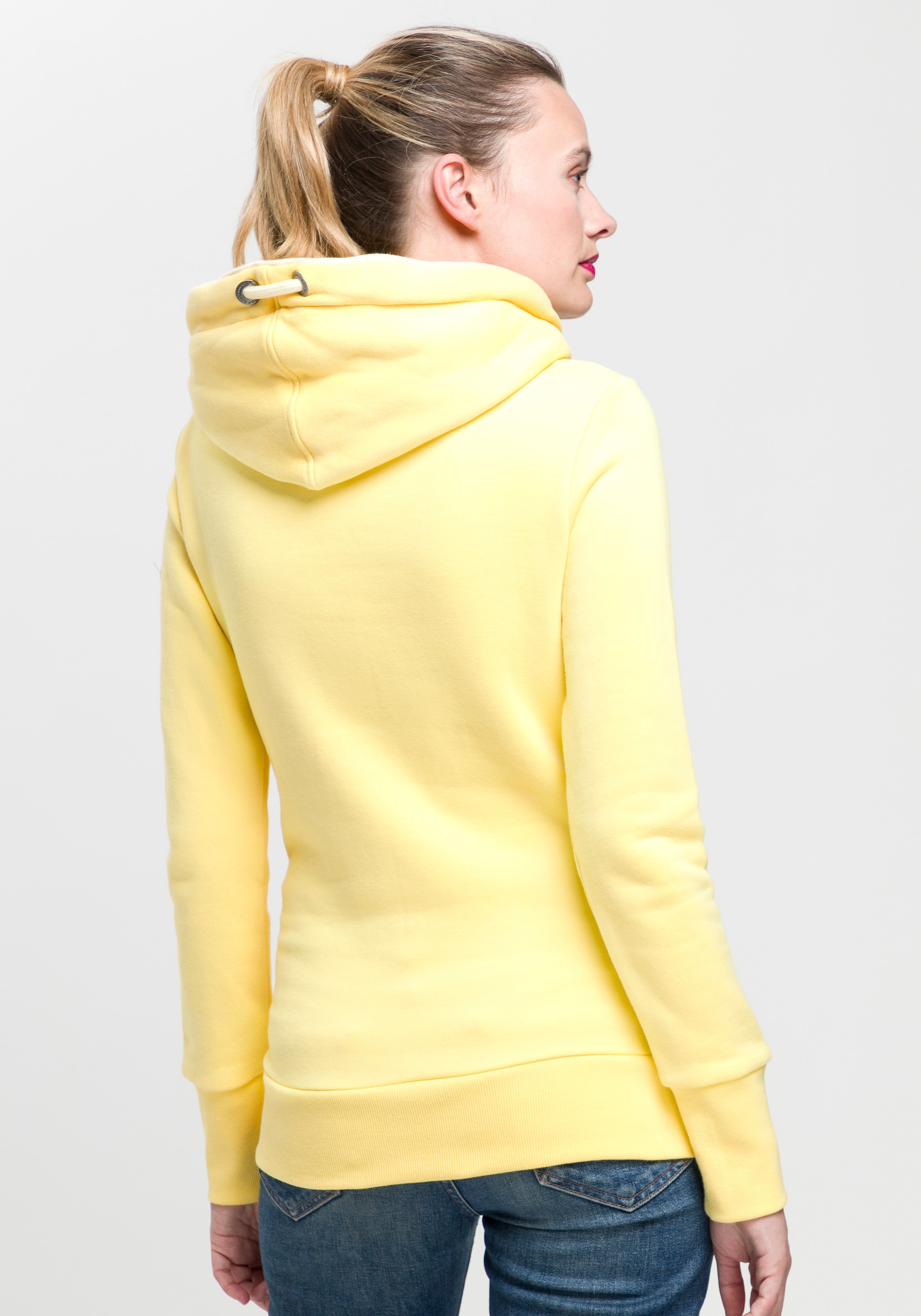 Ragwear Kapuzensweatshirt »GRIPYBUTTON«, Sweater mit rustikalen Kordel-Akzenten