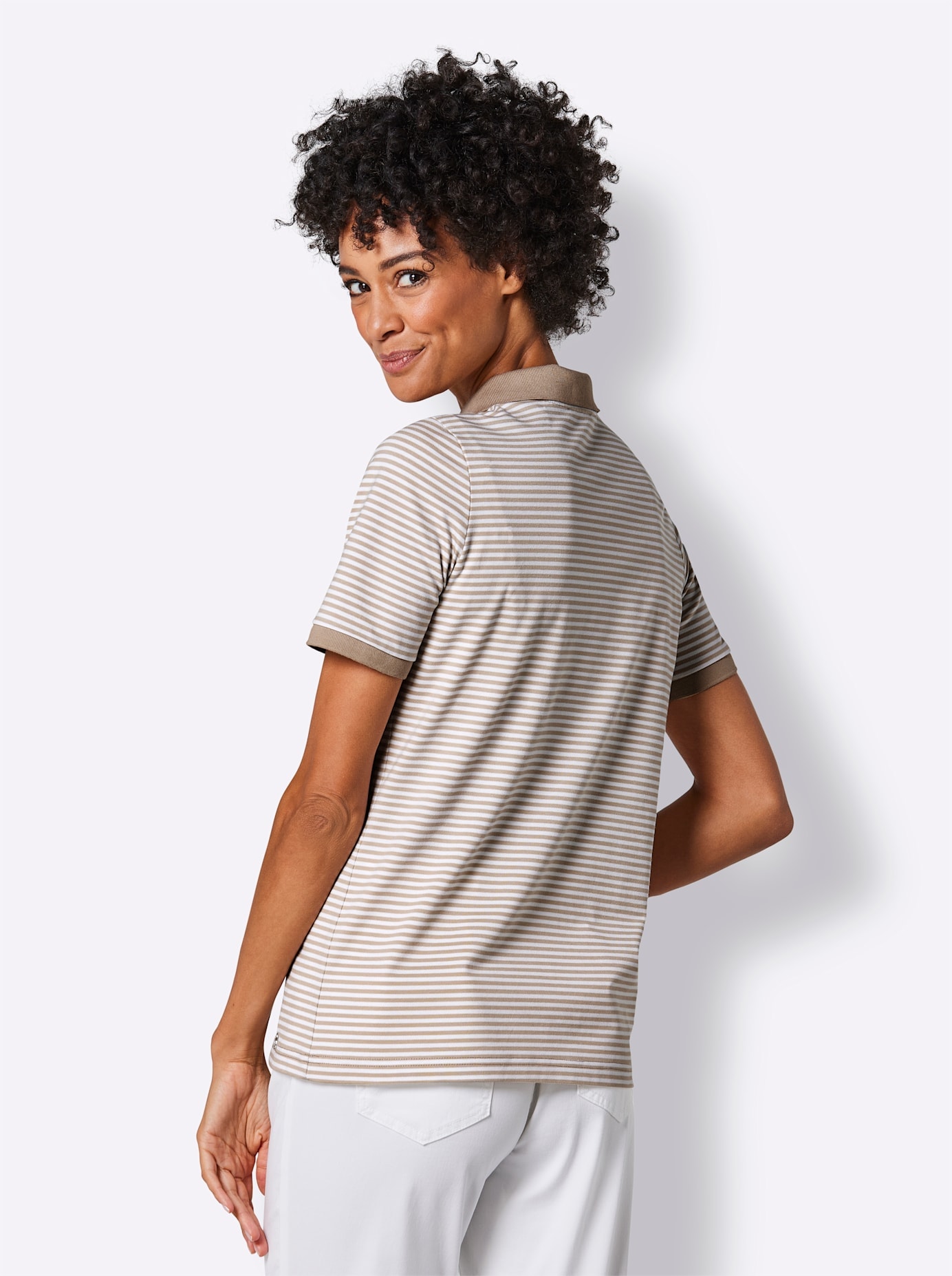 CREATION L PREMIUM Poloshirt »Lyocell-Baumwoll-Shirt«, (1 tlg.)