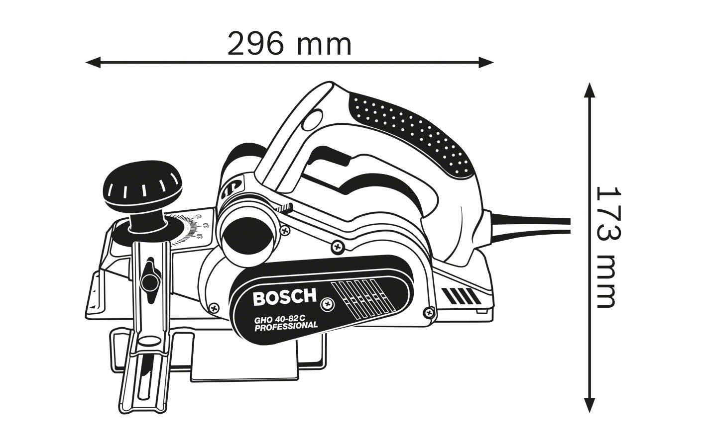 Bosch Professional Elektrohobel »GHO«, (Set)