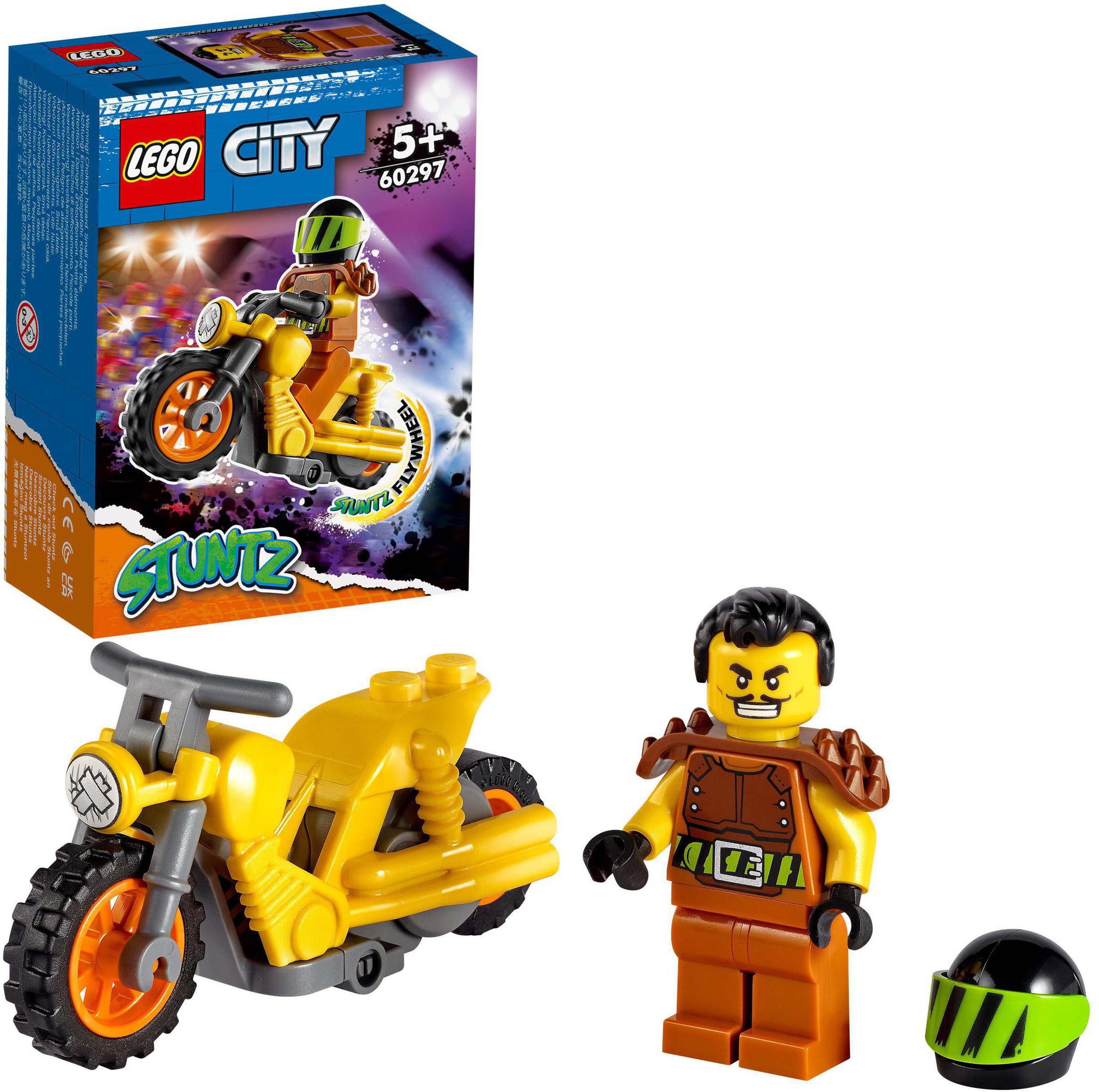 Image of LEGO® Konstruktionsspielsteine »Power-Stuntbike (60297), LEGO® City Stuntz«, (12 St.), Made in Europe bei Ackermann Versand Schweiz