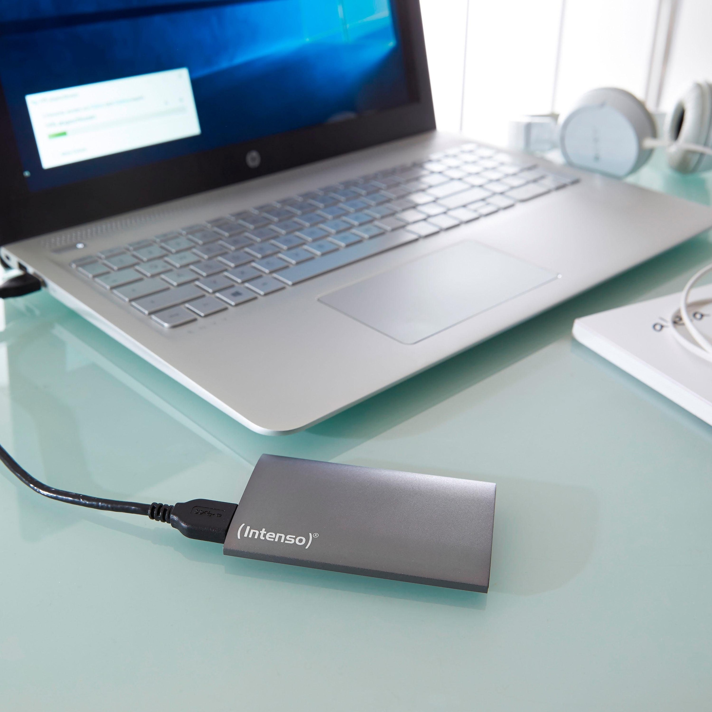 Intenso externe SSD »Portable SSD Premium« 1,8 128 GB Anschluss USB 3.0 Aluminium extra Slim