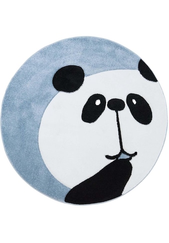 Carpet City Kinderteppich »Bueno Kids 1389«, rund, 13 mm Höhe, Panda Bär in pastell... kaufen