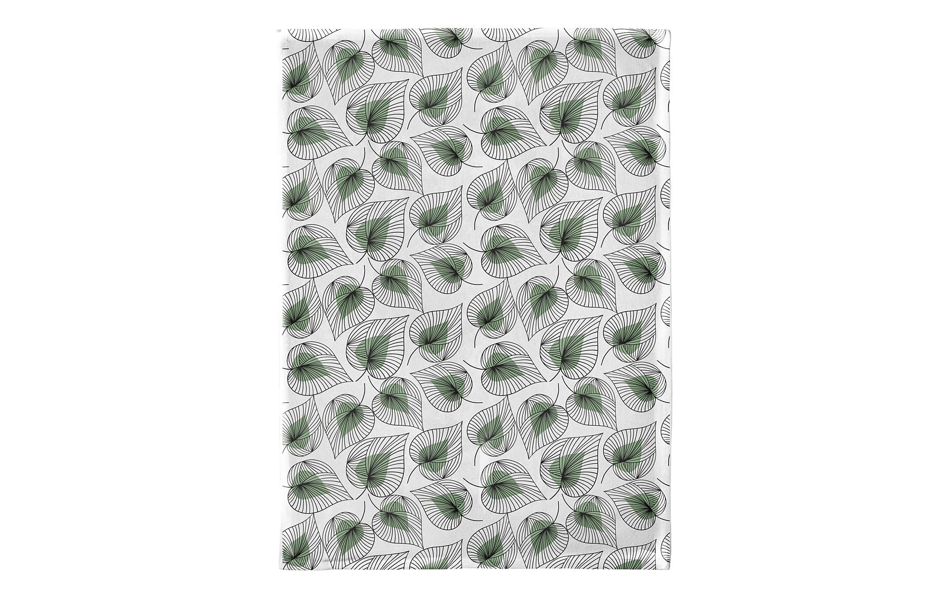 Image of Geschirrtuch "Chic Mic Line art leaves 50 x 70 cm"