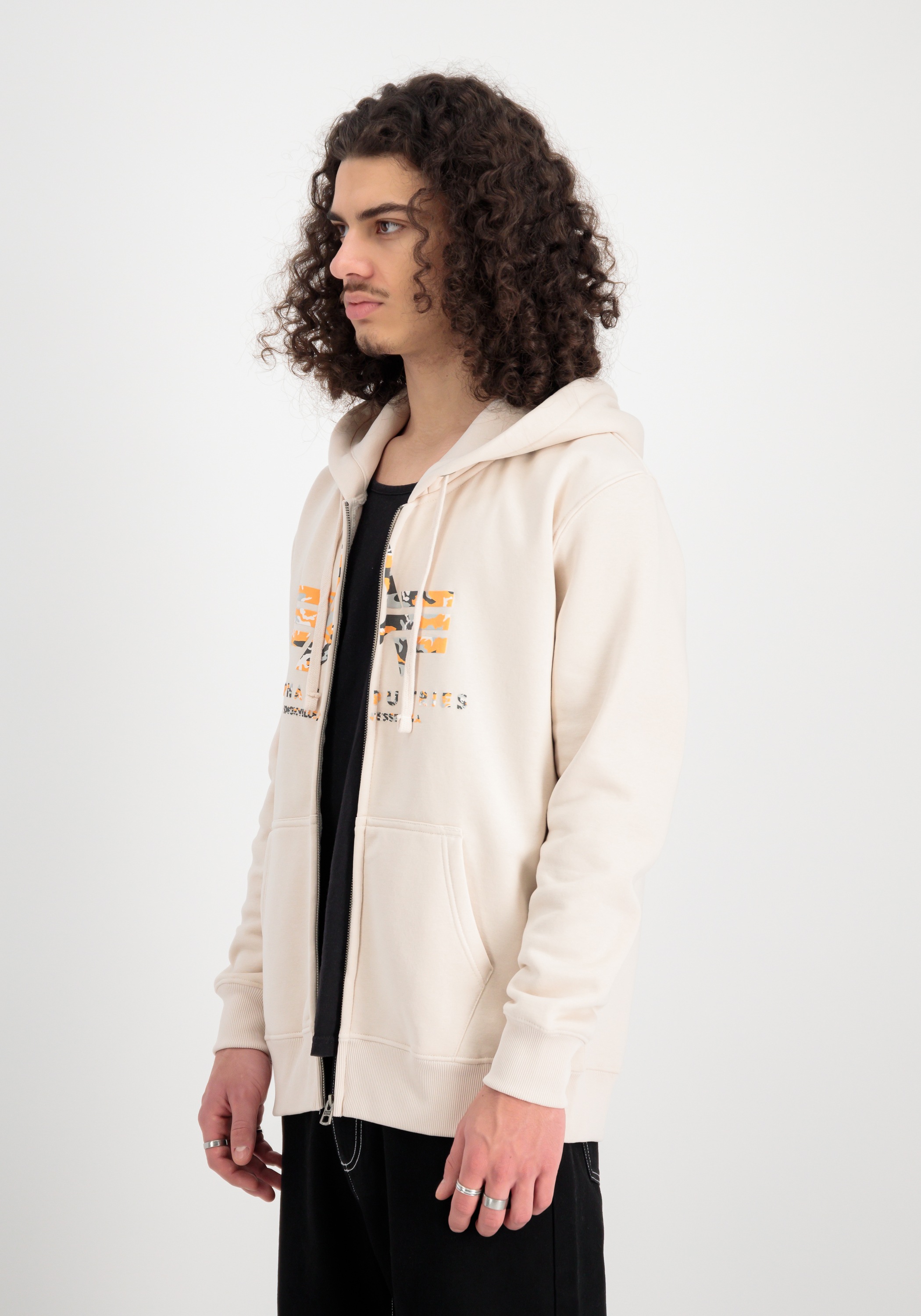 Image of Alpha Industries Hoodie "Basic Zip Hoodie PP Camo"