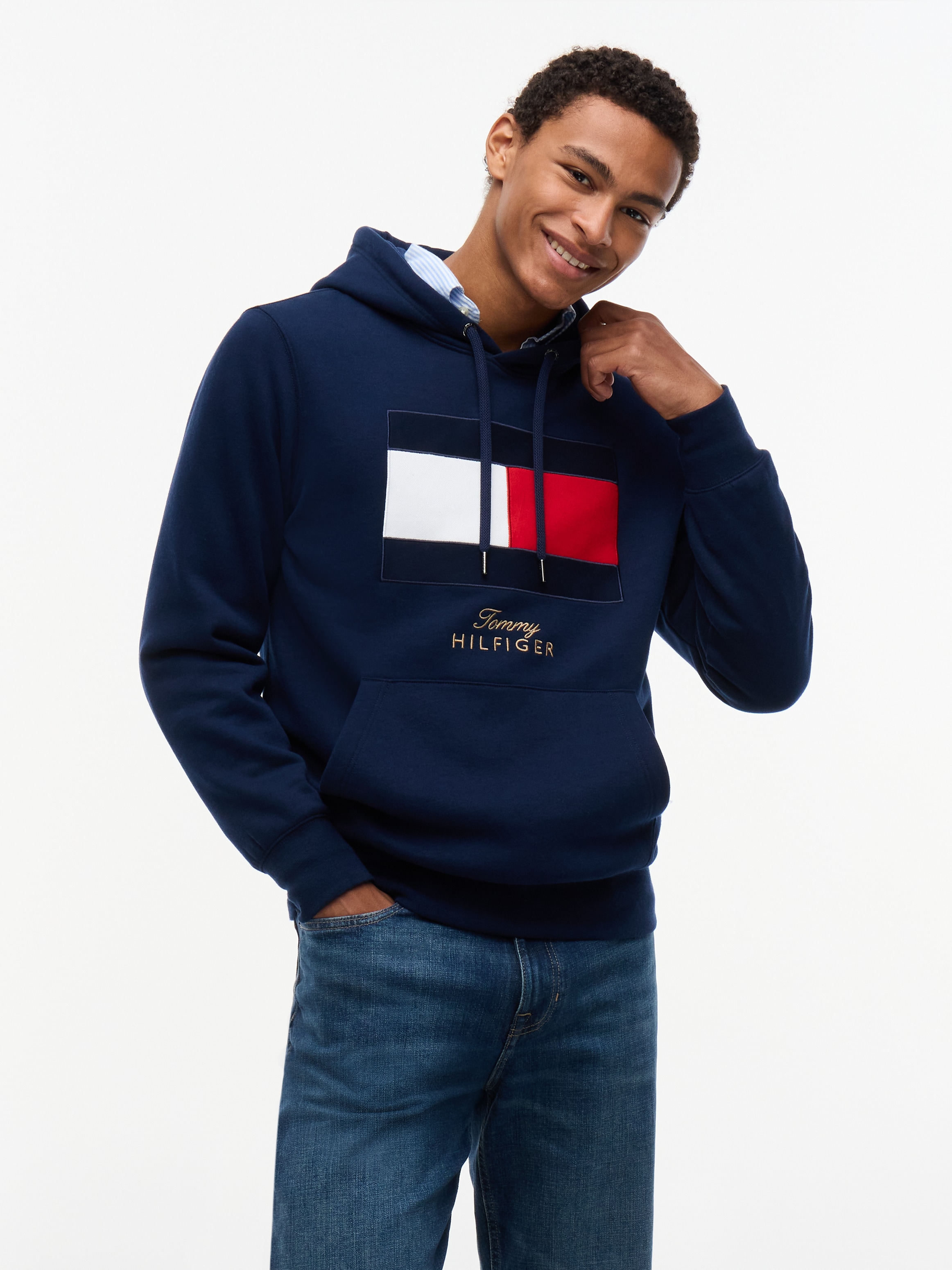 Image of Tommy Hilfiger Hoodie "GIFTING FLAG FLEECE"