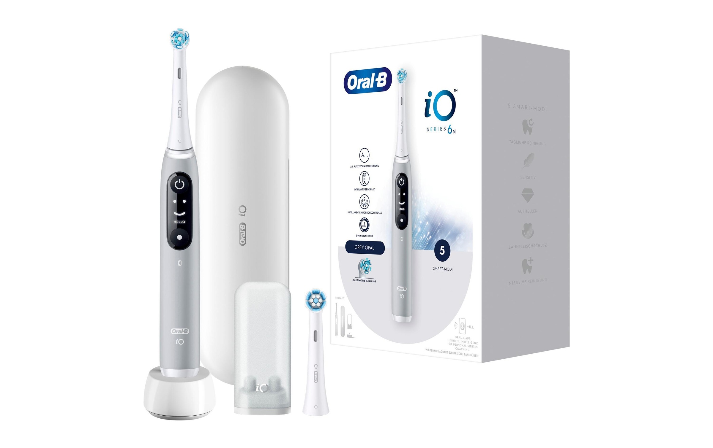 Oral-B Elektrische Zahnbürste »iO Series 6 Grey Opal«