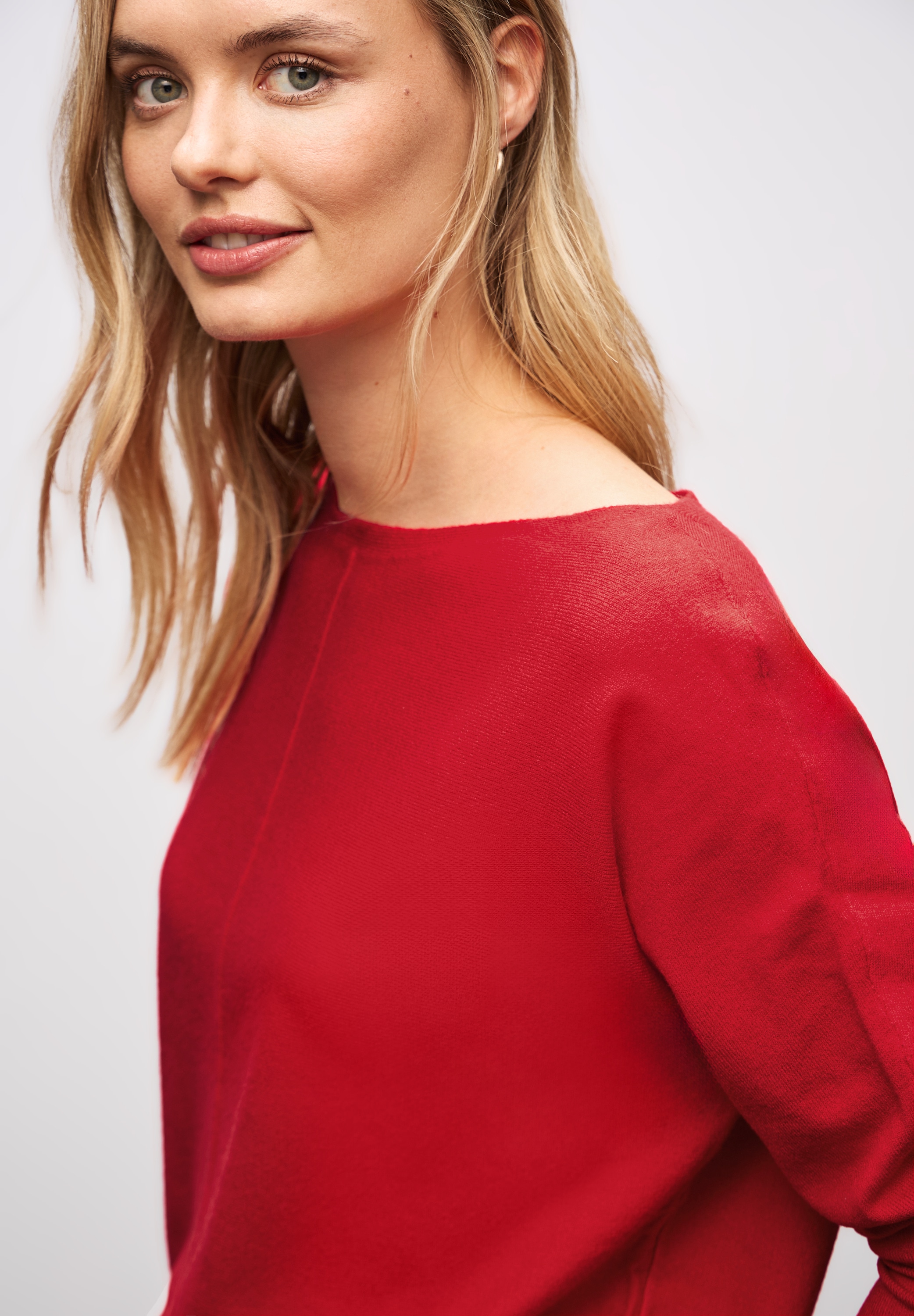 STREET ONE Strickpullover Dolman, mit U-Boot-Ausschnitt