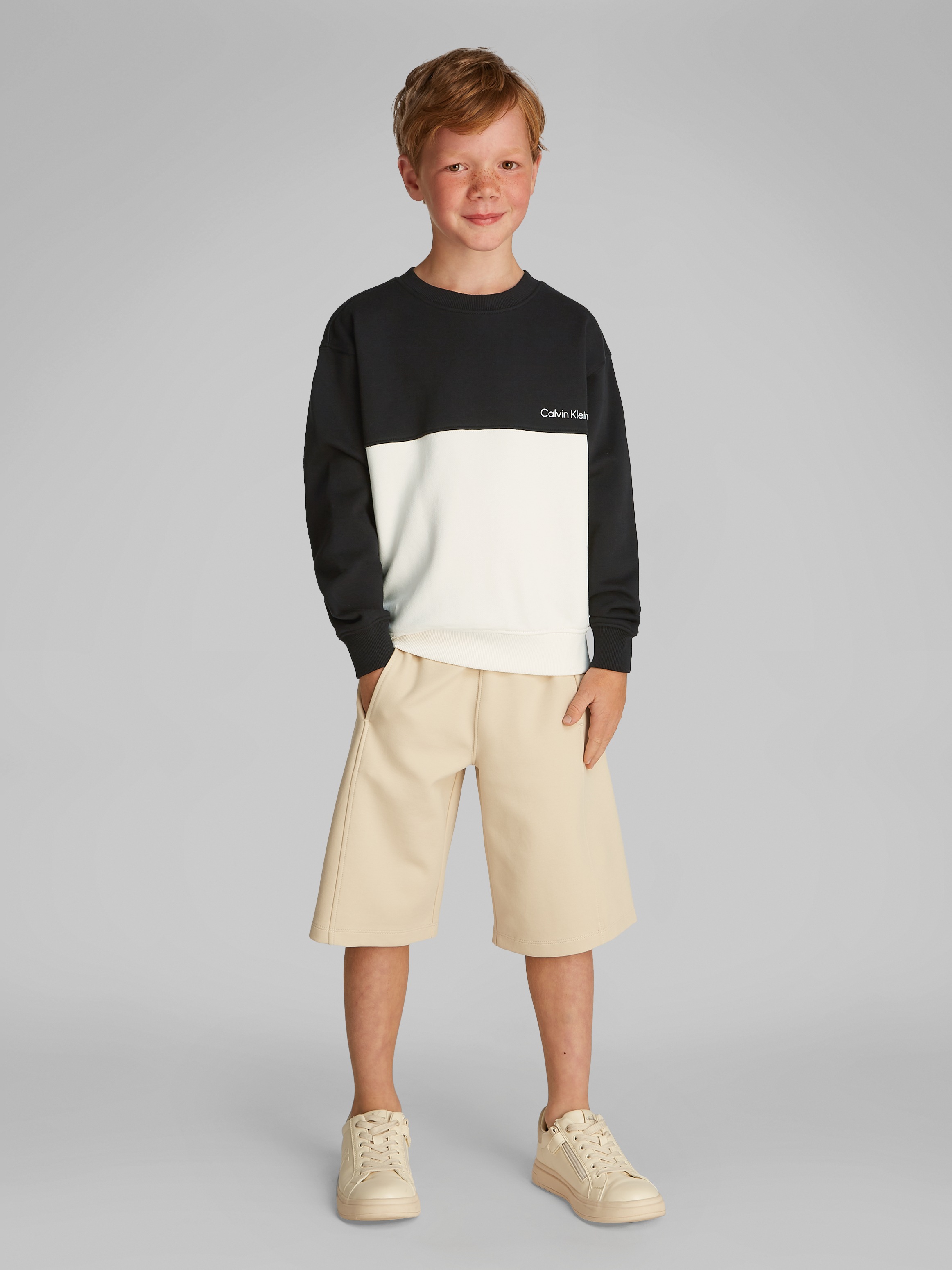 Calvin Klein Jeans Sweatshirt »COLOR BLOCK TERRY CN«, im Colorblock-Design