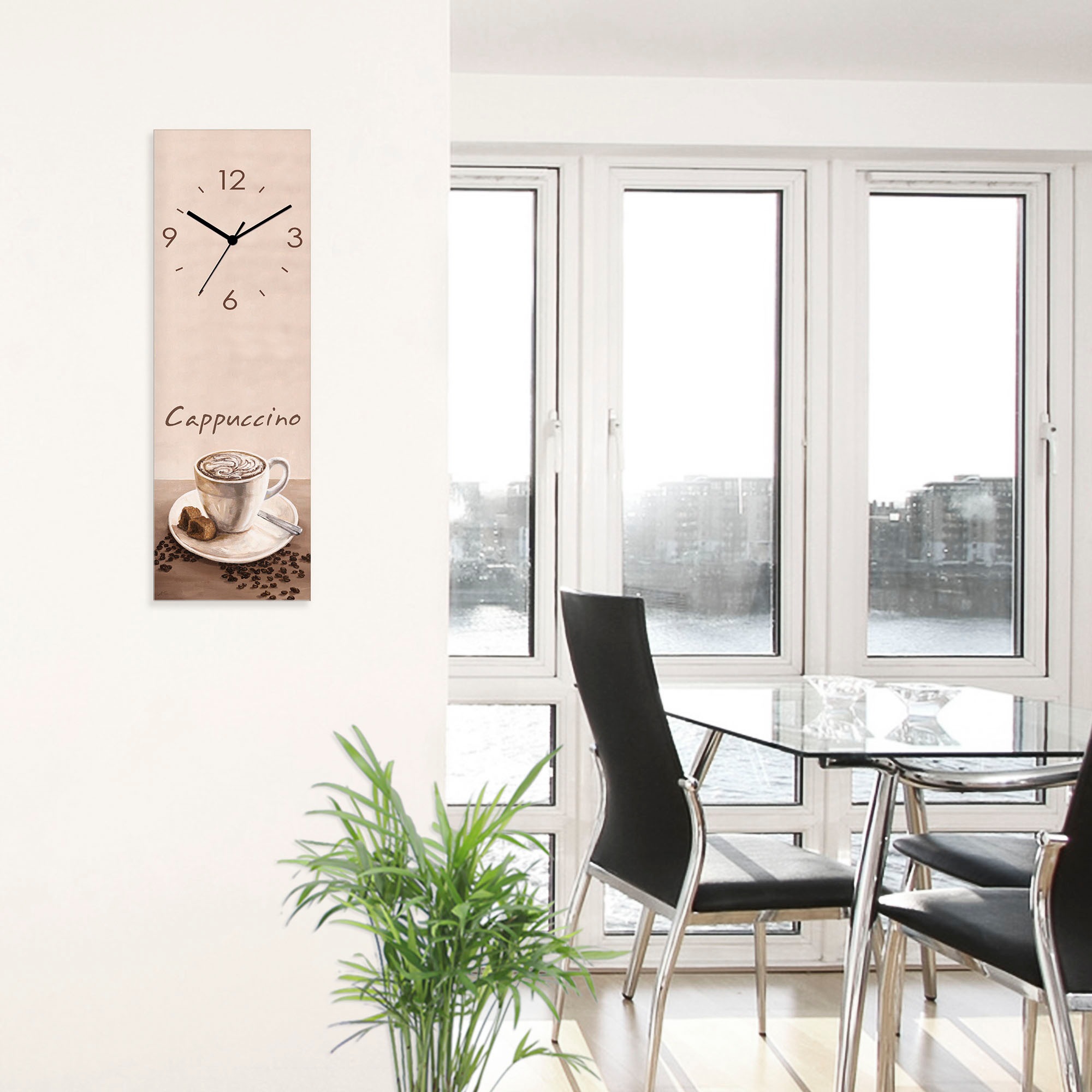 Artland Horloge murale »Cappuccino - Kaffee« wahlweise mit Quarz- oder Funkuhrwerk, lautlos ohne Tickgeräusche