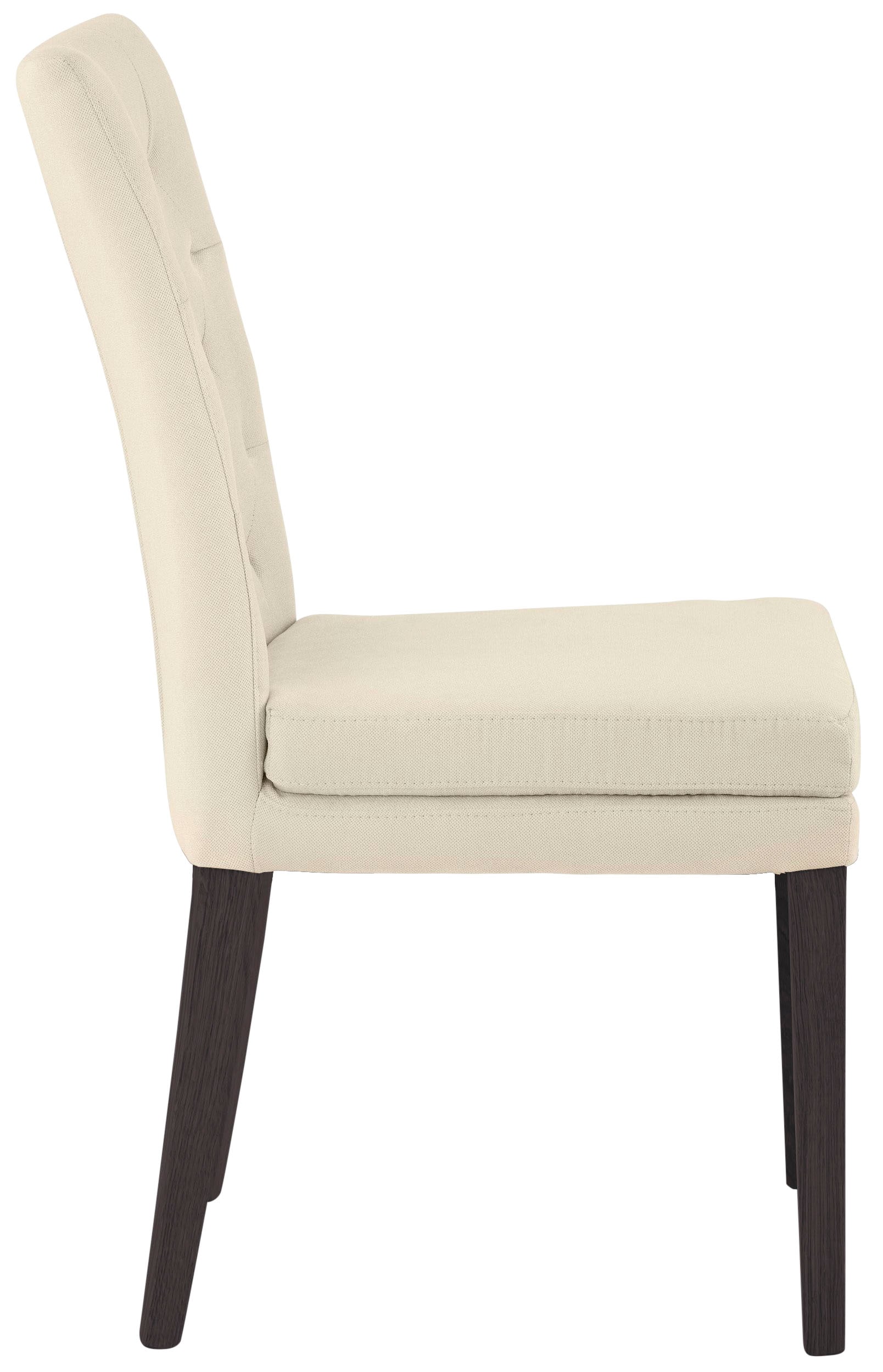Home affaire 4-Fussstuhl »Colorado«, (Set), 6 St., Luxus-Microfaser, Beine aus Buche, wengefarben lackiert, Im 2er, 4er oder 6er-Set
