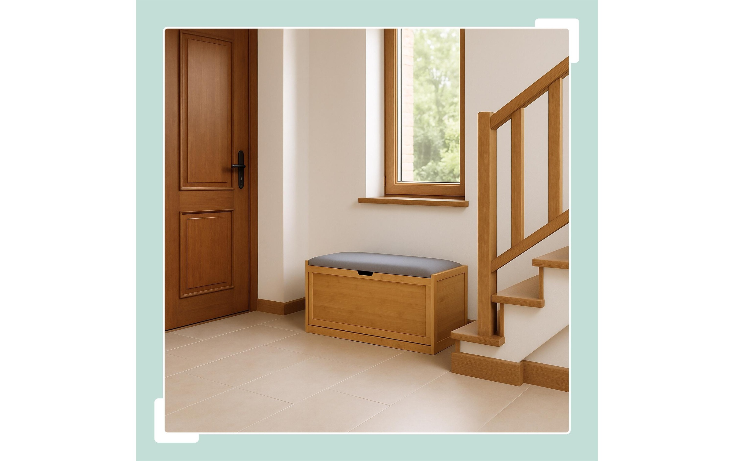 relaxdays Schuhschrank »Gepolsterte Schuhbank 49 x 80 x 30 cm«