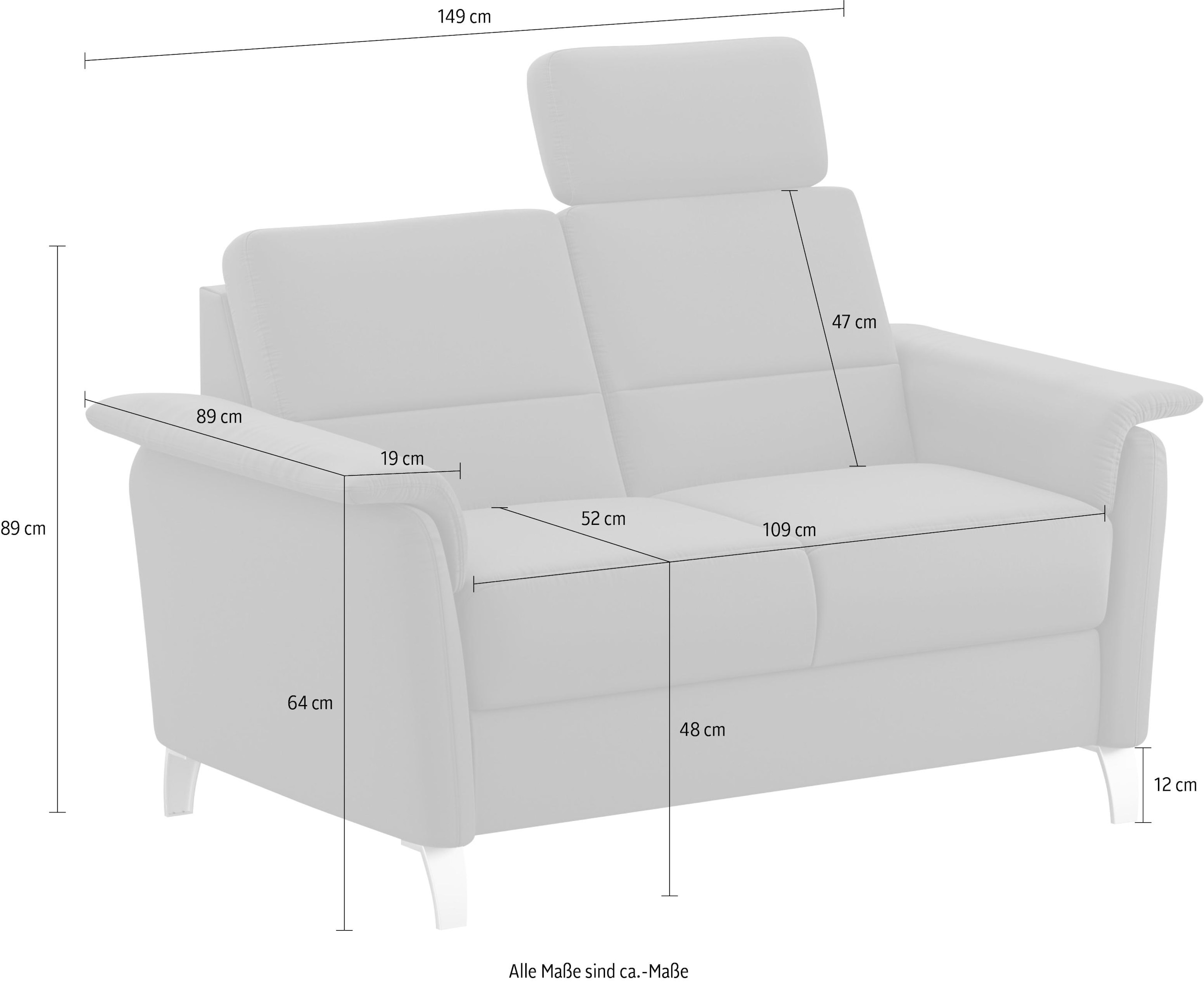 sit&more 2-Sitzer »Palmera, B: 149 cm«, mit Federkern
