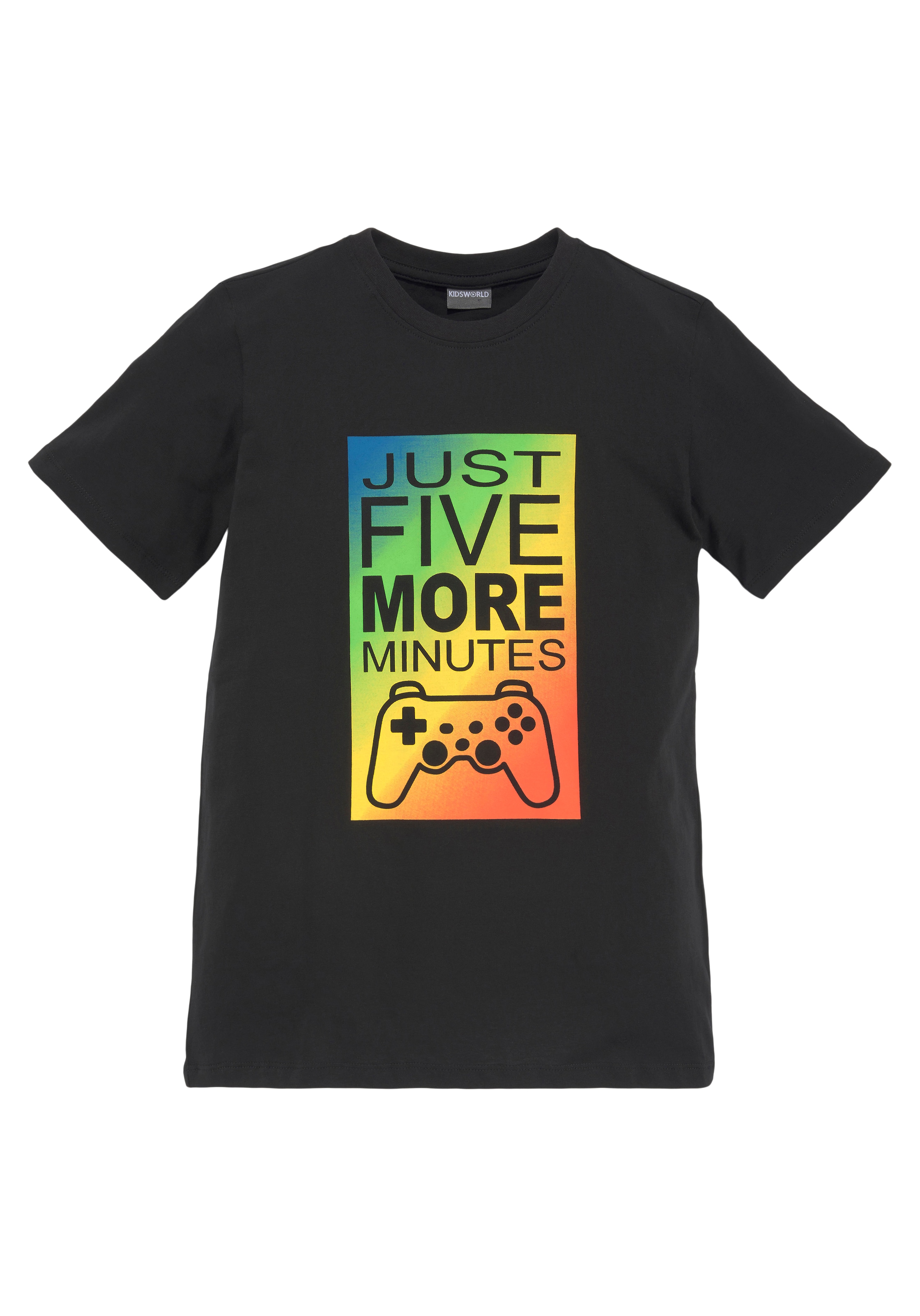 ✌ KIDSWORLD MORE Spruch MINUTES«, ligne T-Shirt Gamer 5 »JUST en Acheter