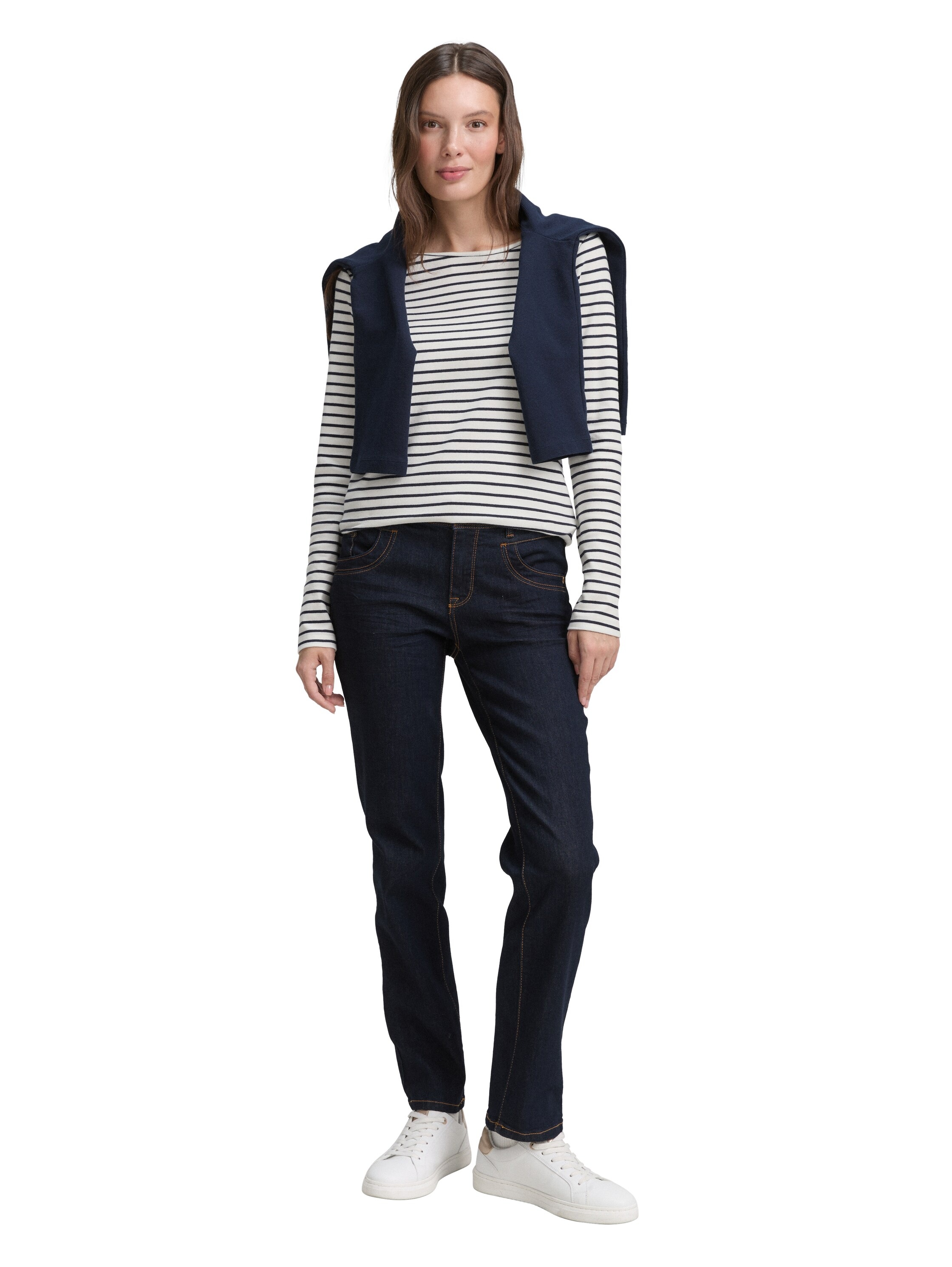 TOM TAILOR Langarmshirt, mit Streifen Muster