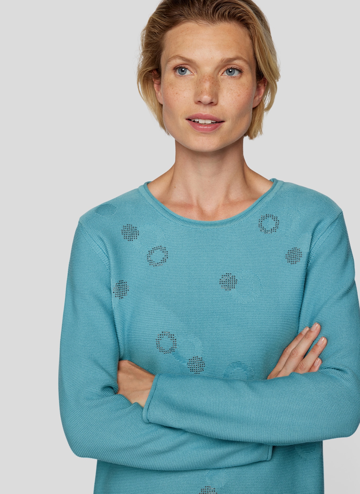 Rabe Strickpullover, mit Muster
