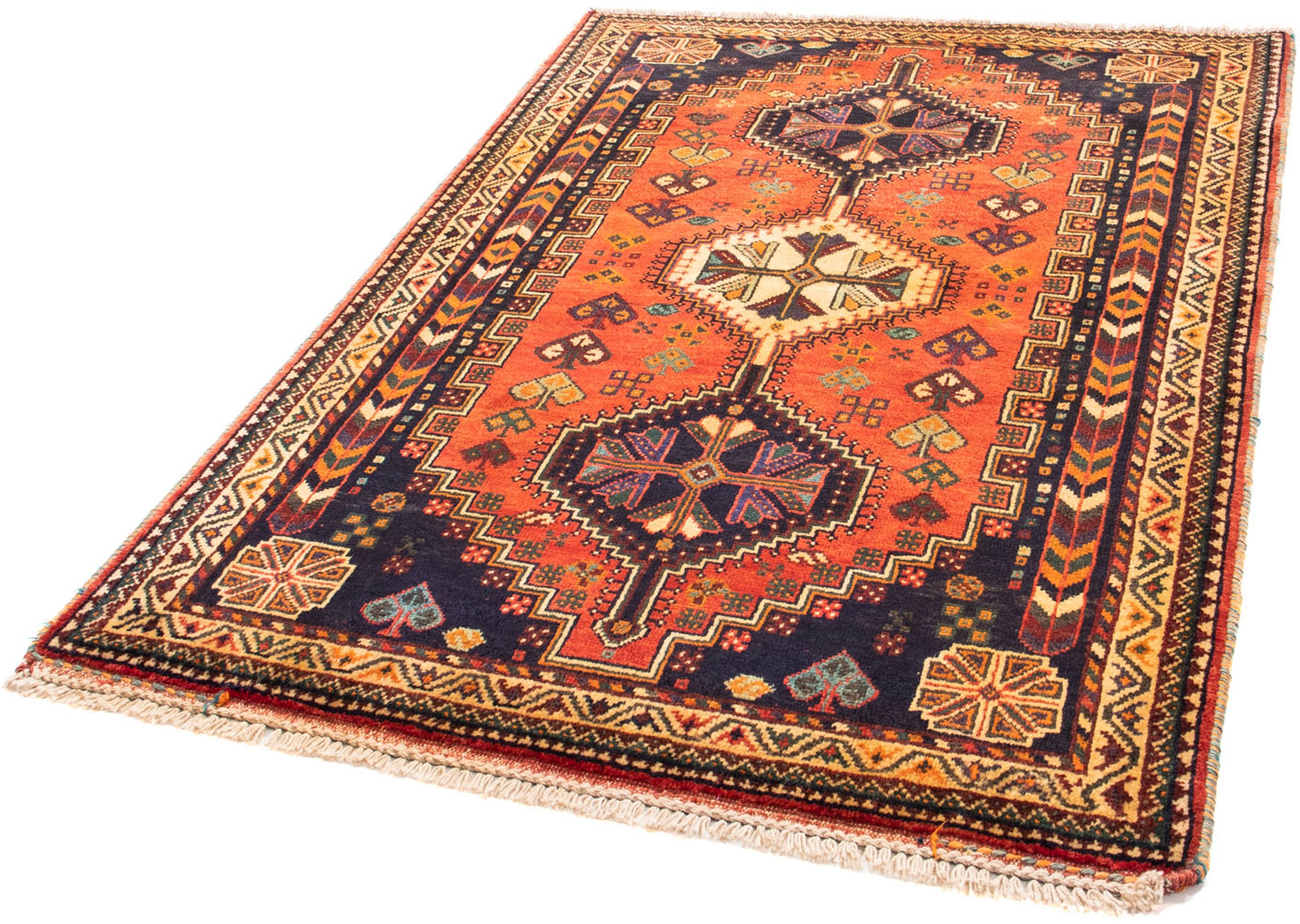 Image of morgenland Orientteppich »Perser - Nomadic - 164 x 122 cm - rot«, rechteckig, 10 mm Höhe, Wohnzimmer, Handgeknüpft, Einzelstück mit Zertifikat bei Ackermann Versand Schweiz