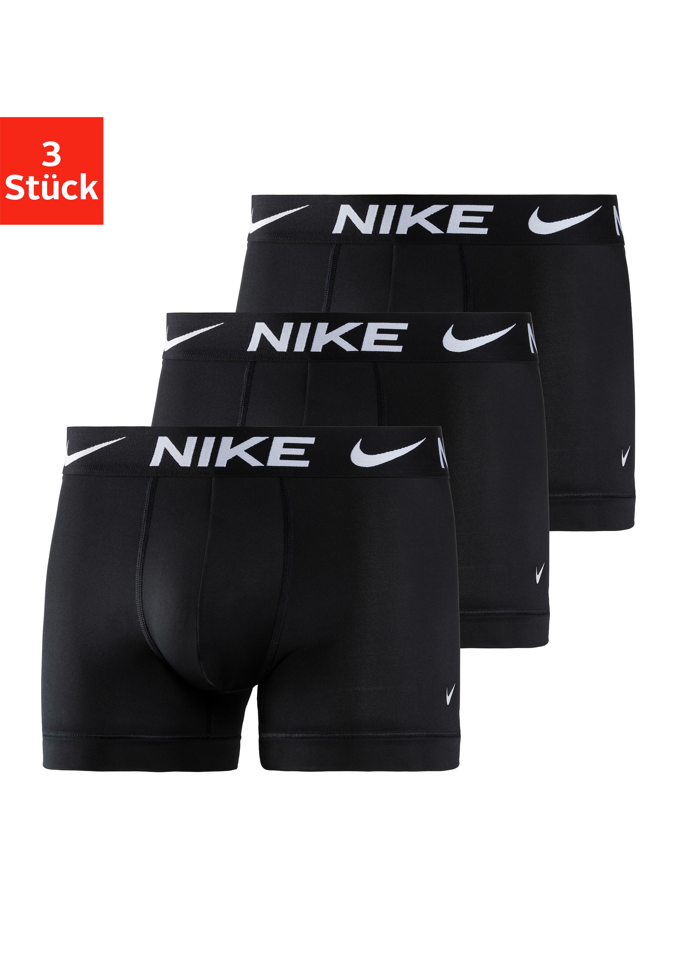 NIKE Underwear Tronc »TRUNK 3PK« Packung, 3er, 3 cuis mit Logo-Elastikbund