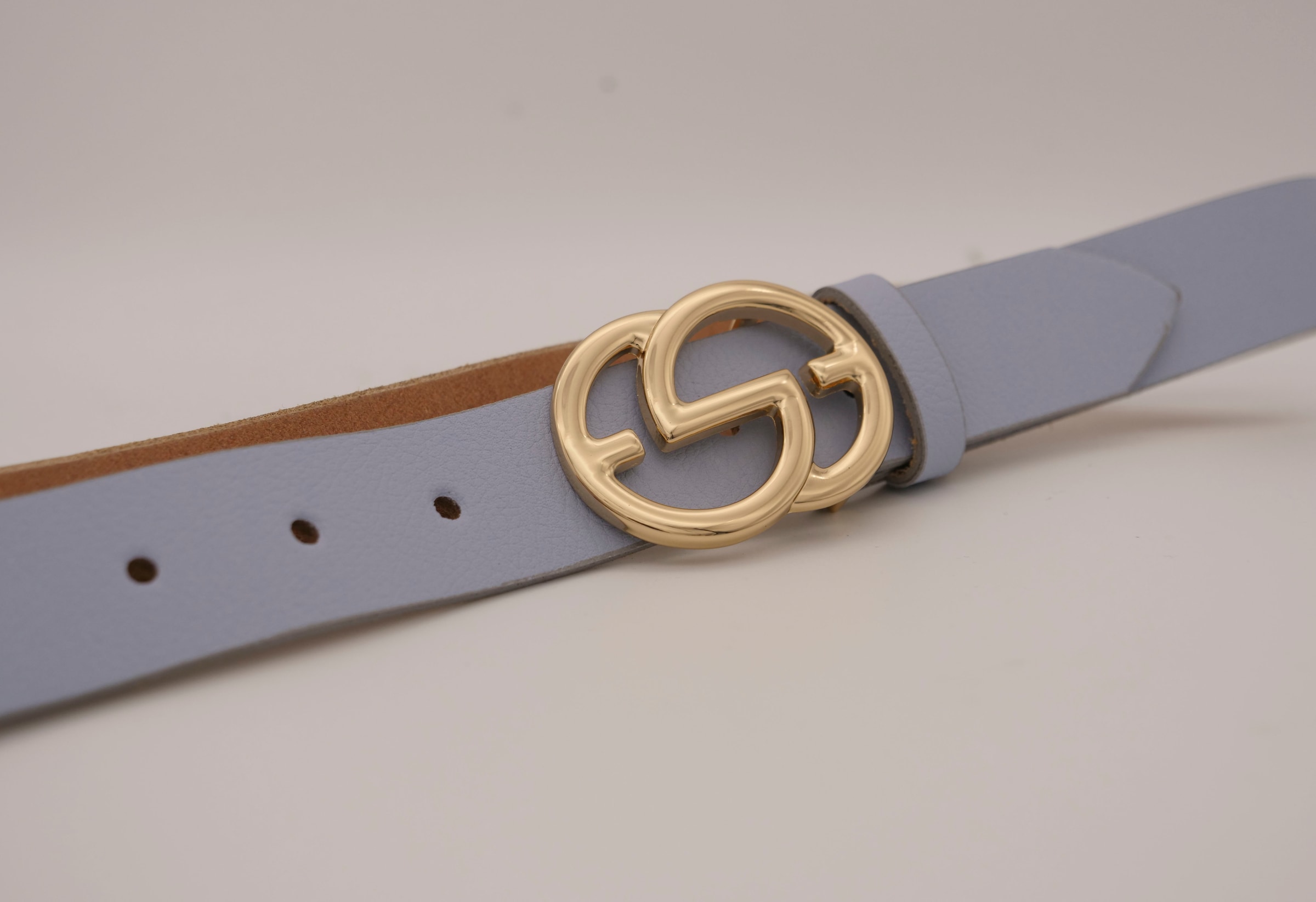 AnnaMatoni Ledergürtel, mit goldfarbenener Schliesse