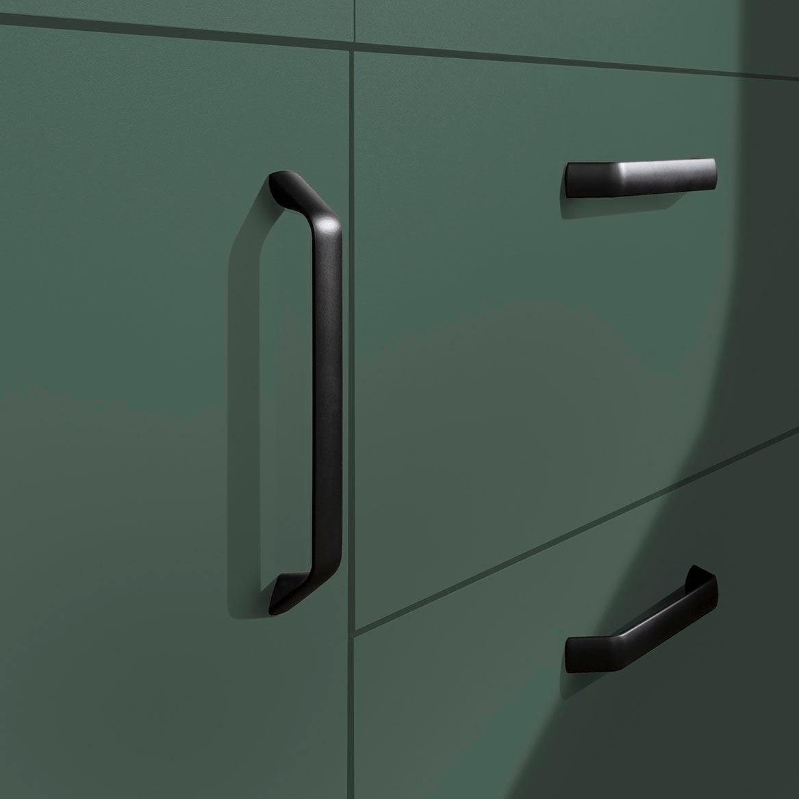 wiho Küchen Winkelküche »"Simi", mit verstellbaren Füssen, wahlweise mit E-Geräten« Soft-Close-Funktion in Schubkästen & Auszügen, Stellbreite 315/175 cm