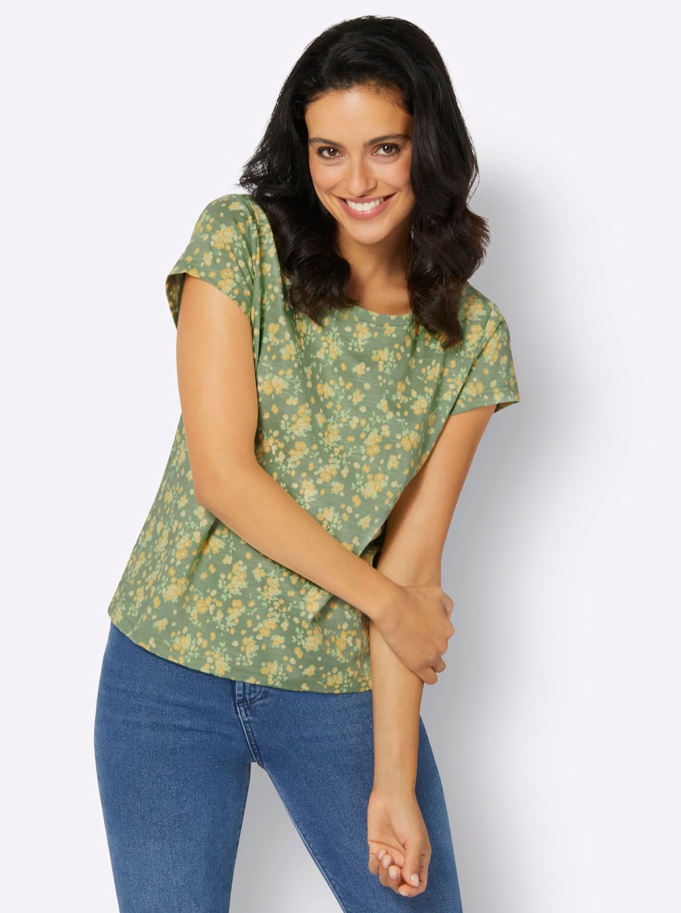 Inspirationen Shirt à col rond »Druck-Shirt« 1 cuis