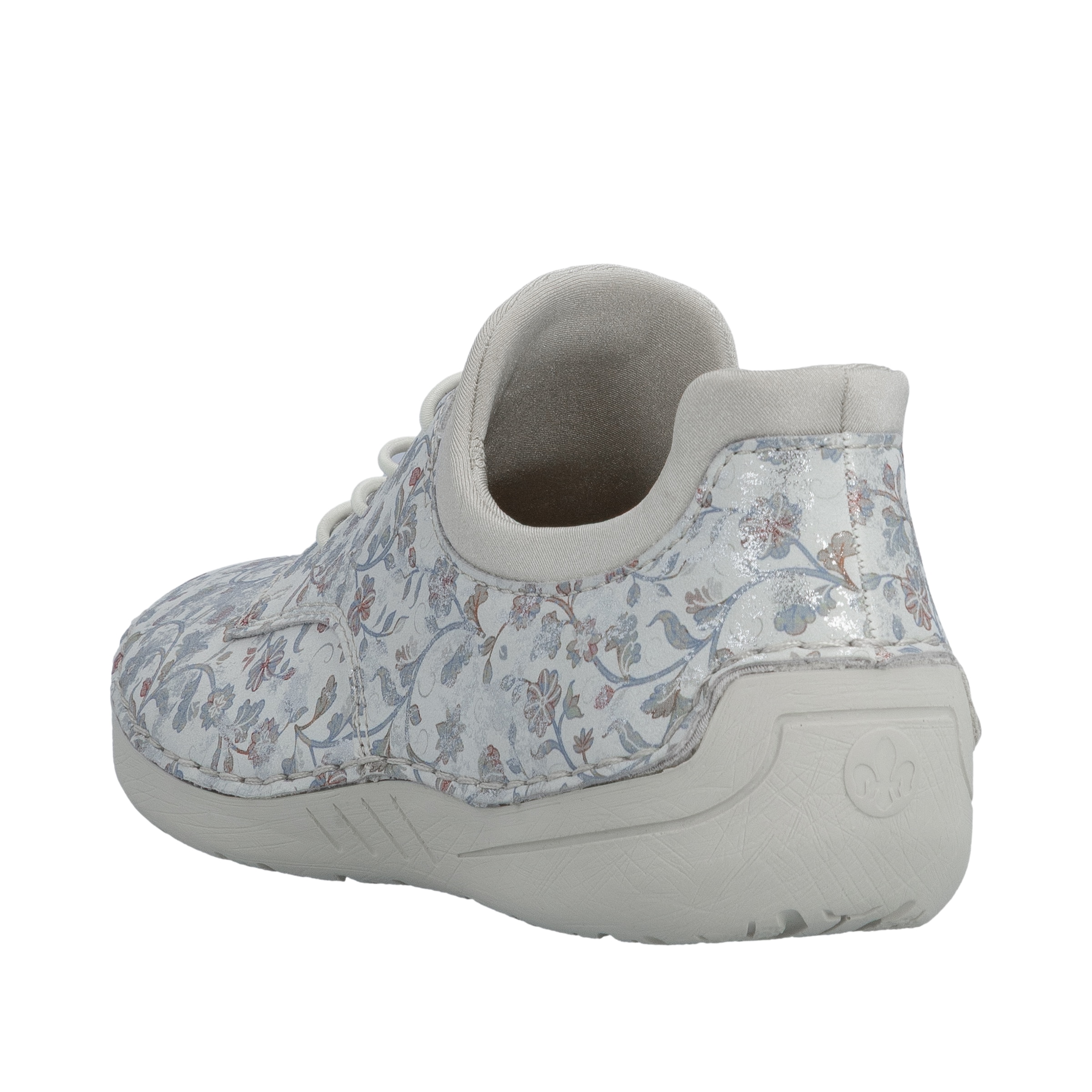 Rieker Slip-On Sneaker  Slipper, Halbschuh, Freizeitschuh mit floraler Musterung