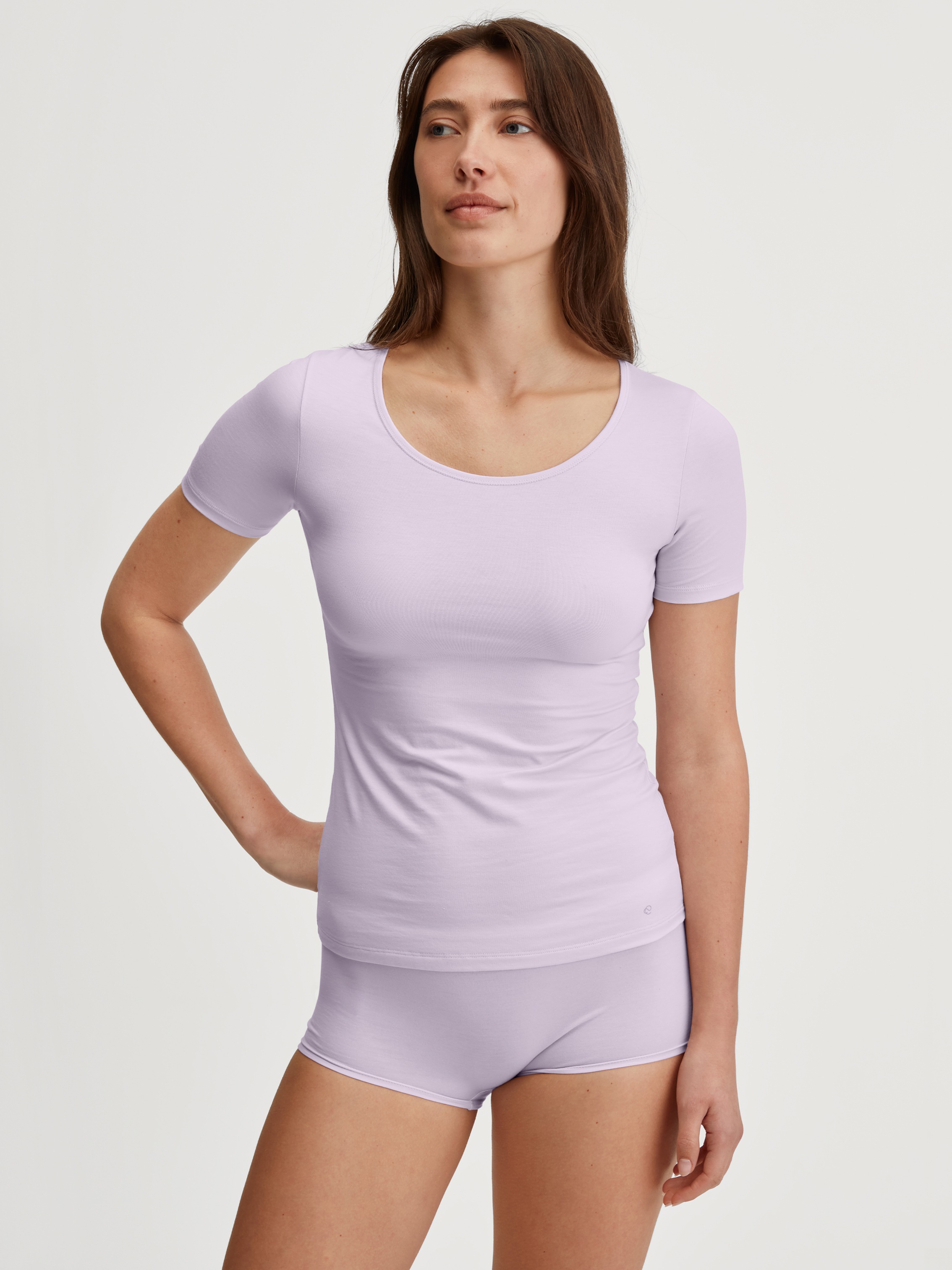 Image of CALIDA Unterziehshirt "Natural Comfort" mit Rundhals und reduzierter Pillingbildung
