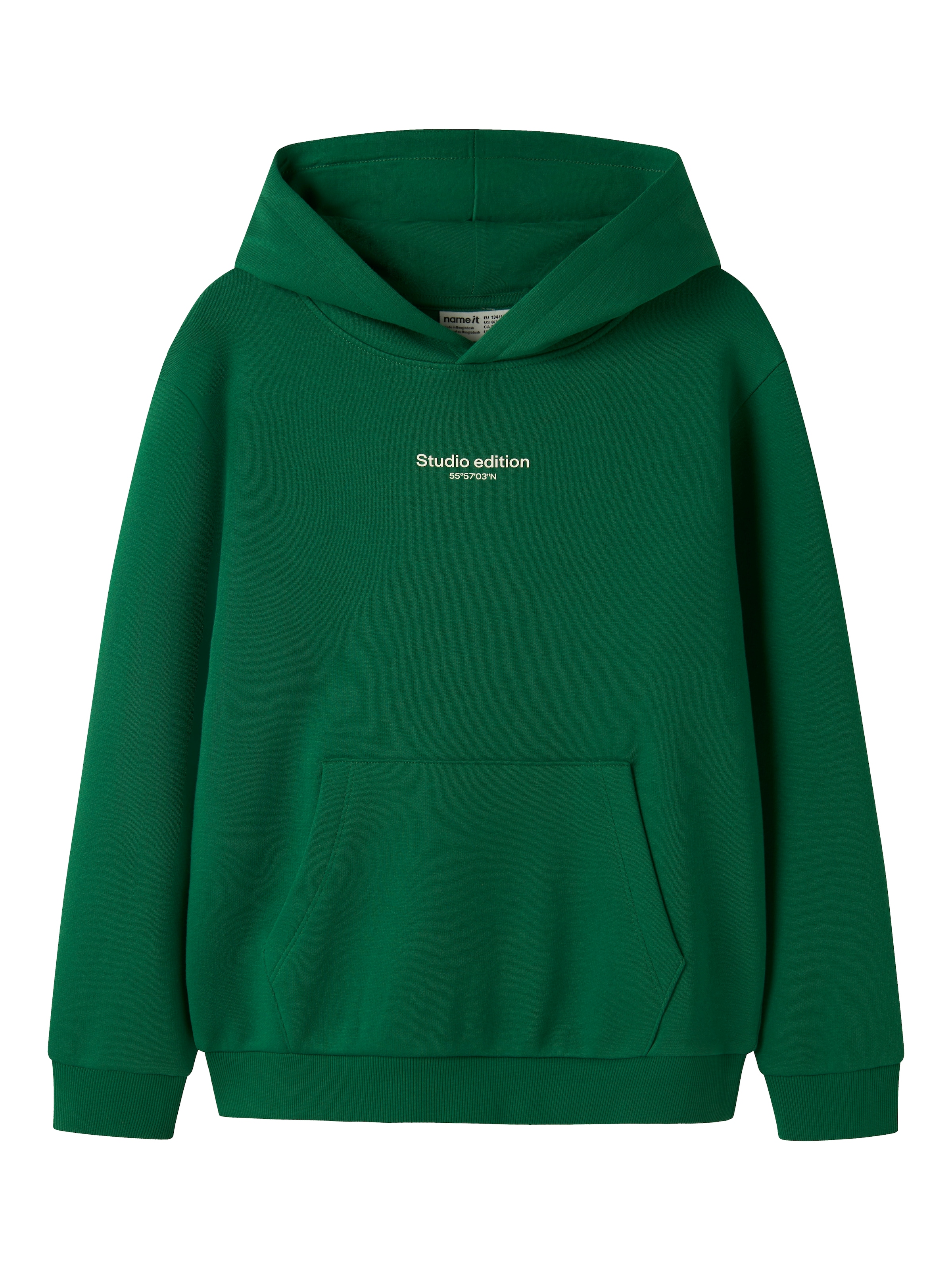 Name It Kapuzensweatshirt »NKMBRODY LS NREG SWEAT WH BRU NOOS«, mit kleinem Logoprint
