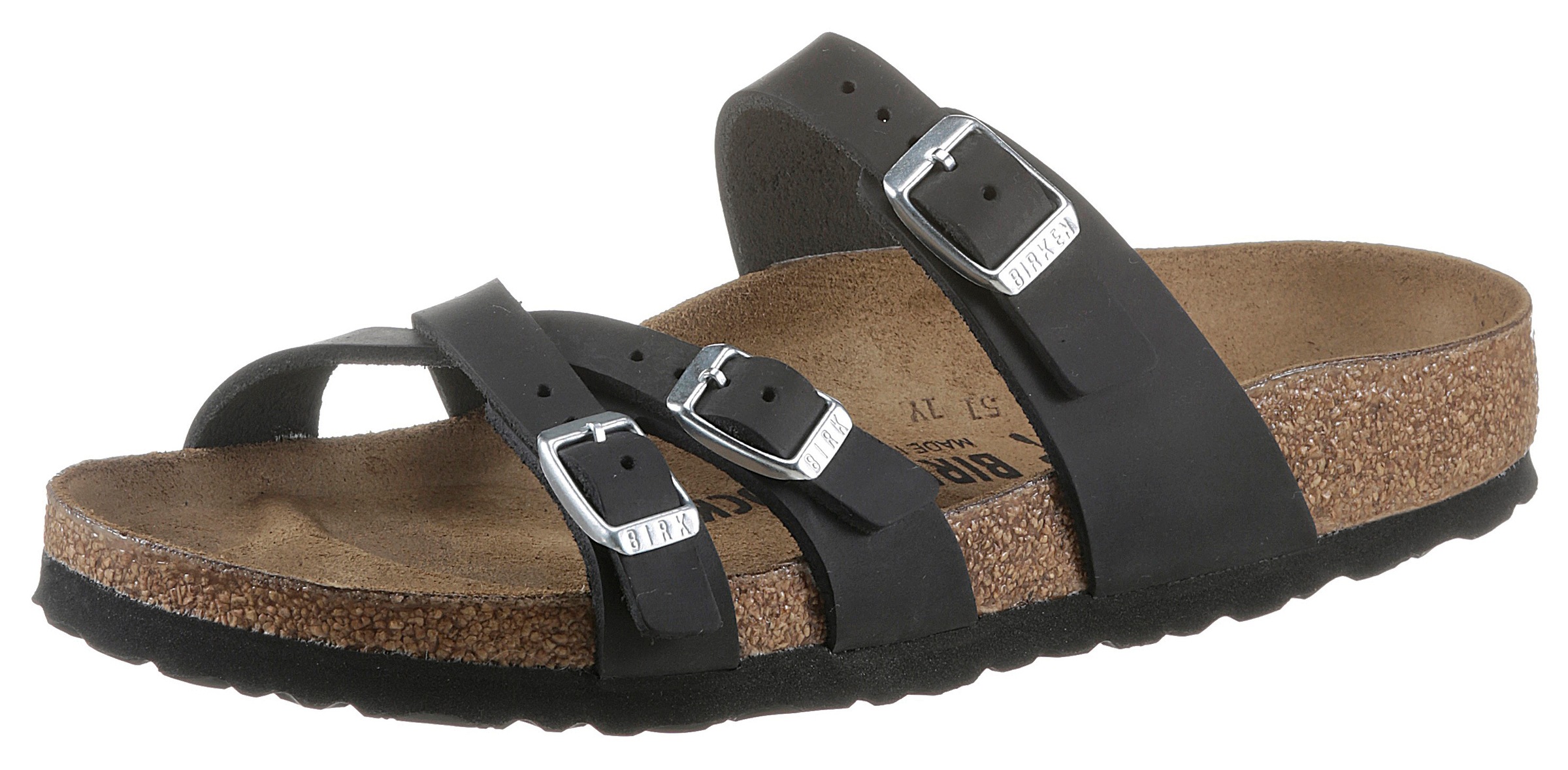 Image of Birkenstock Pantolette »Franca«, aus Leder, schmale Schuhweite bei Ackermann Versand Schweiz