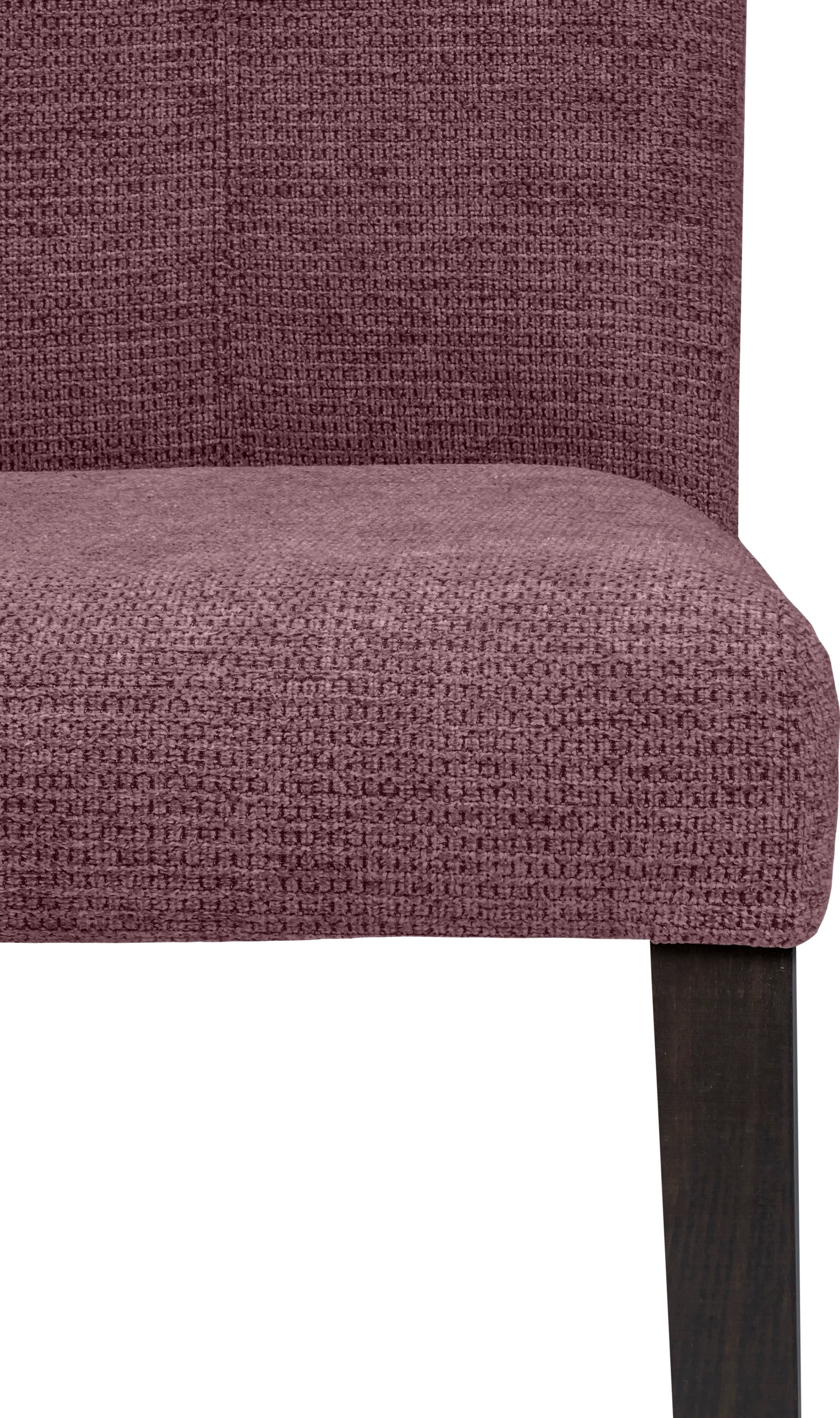 Home affaire 4-Fussstuhl »Aspen«, (Set), 2 St., Softstruktur, Beine aus massiver Buche, wengefarben lackiert