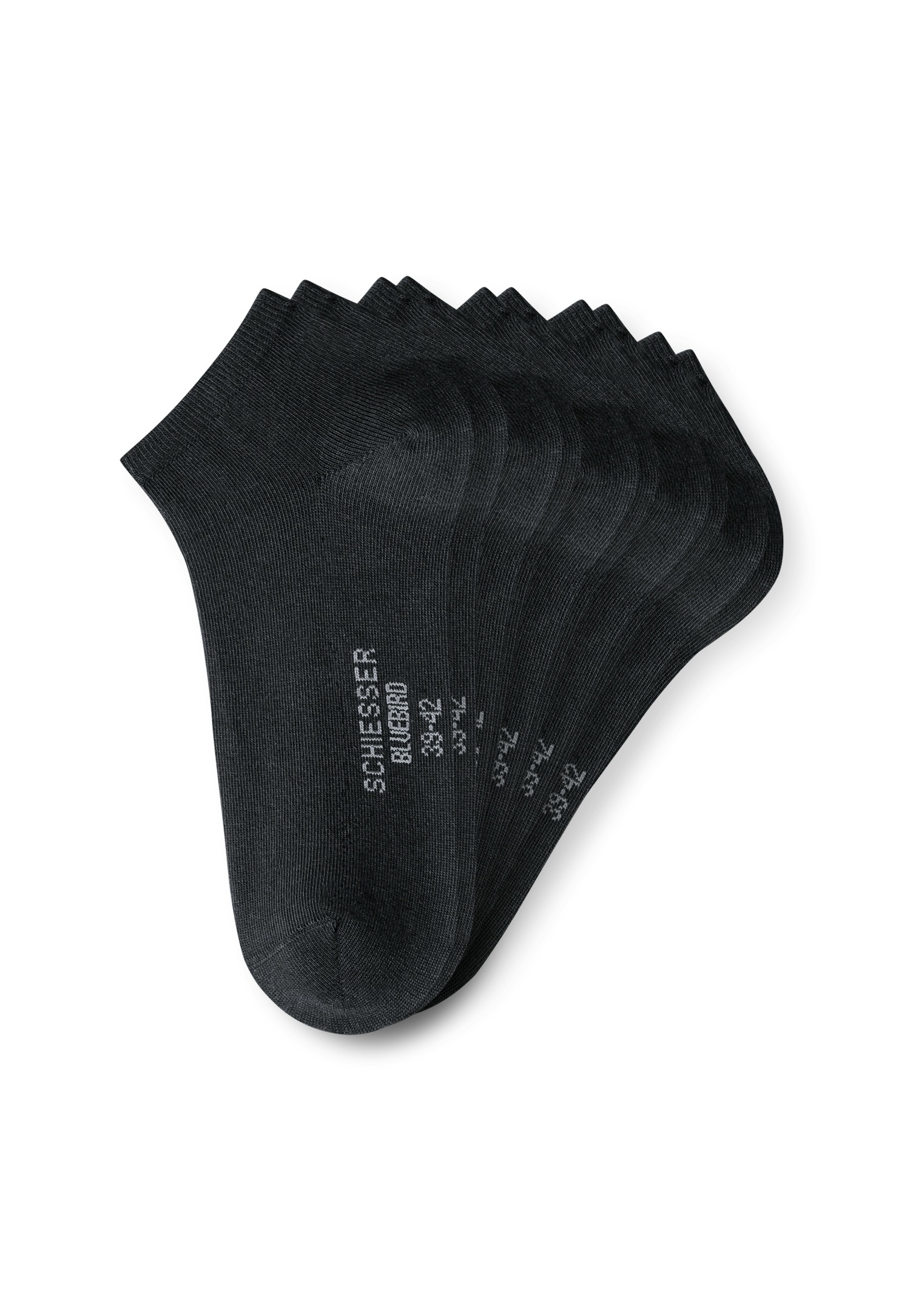 Schiesser Chaussettes de baskets »Bluebird« 5 Couple tlg. extra softer Bund, verstärkter Zehen- und Fersenbereich