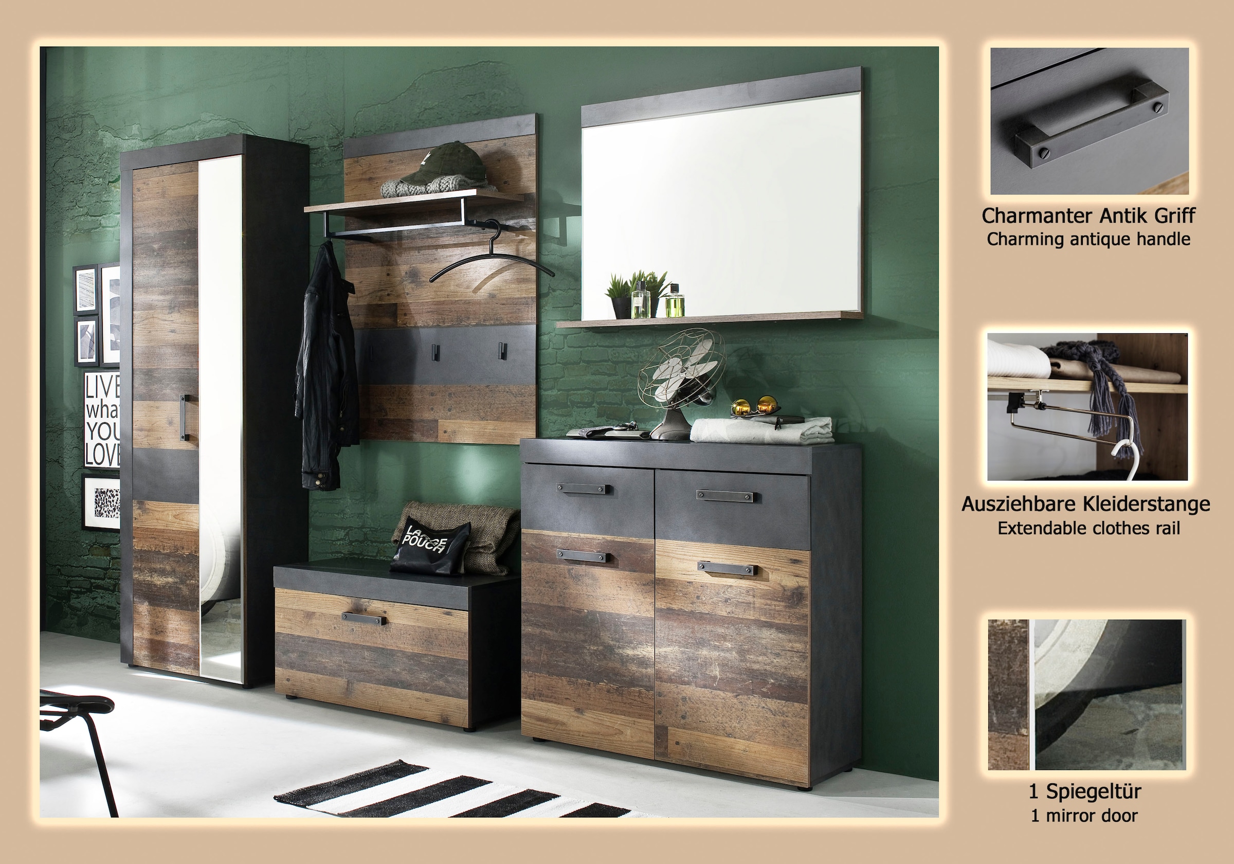 INOSIGN Garderoben-Set »Ilana« Set, 5 Stk. tlg.