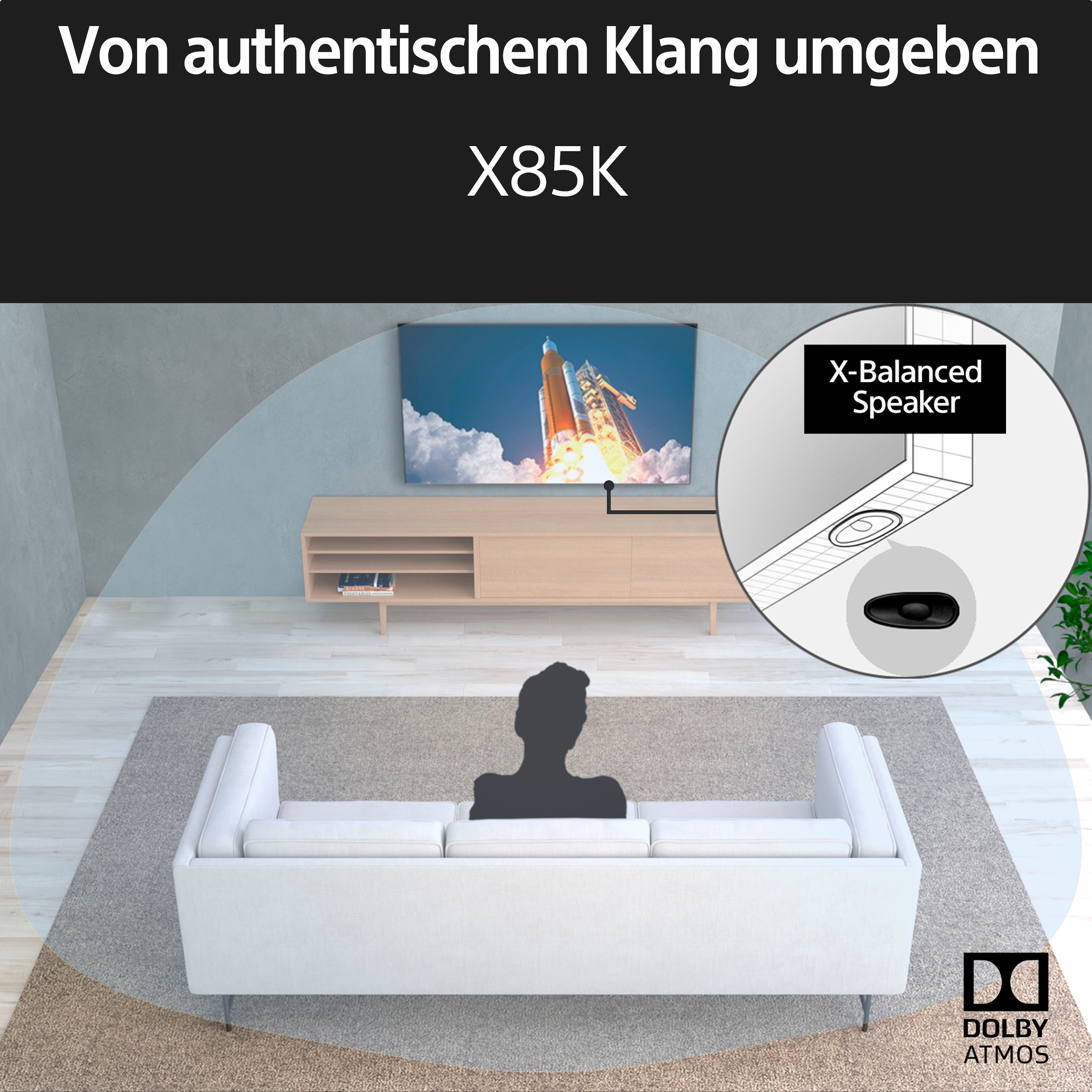 Sony LCD-LED Fernseher »KD-50X85K«, 4K Ultra HD, Smart-TV-Google TV