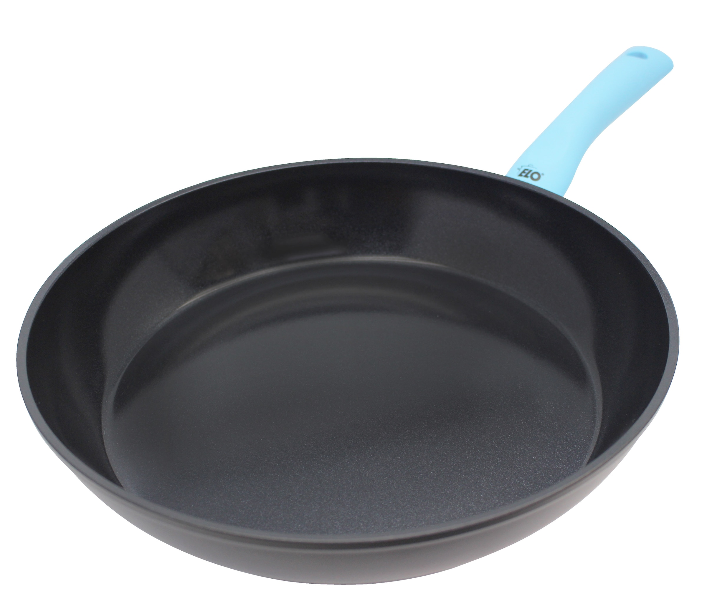 Elo Basic Schmorpfanne »Colorio mit farbigem Protektor« Aluminium Set, Pfanne inkl. Pfannenschoner, 2 tlg. Soft-Touch-Griff mit Flammenschutz