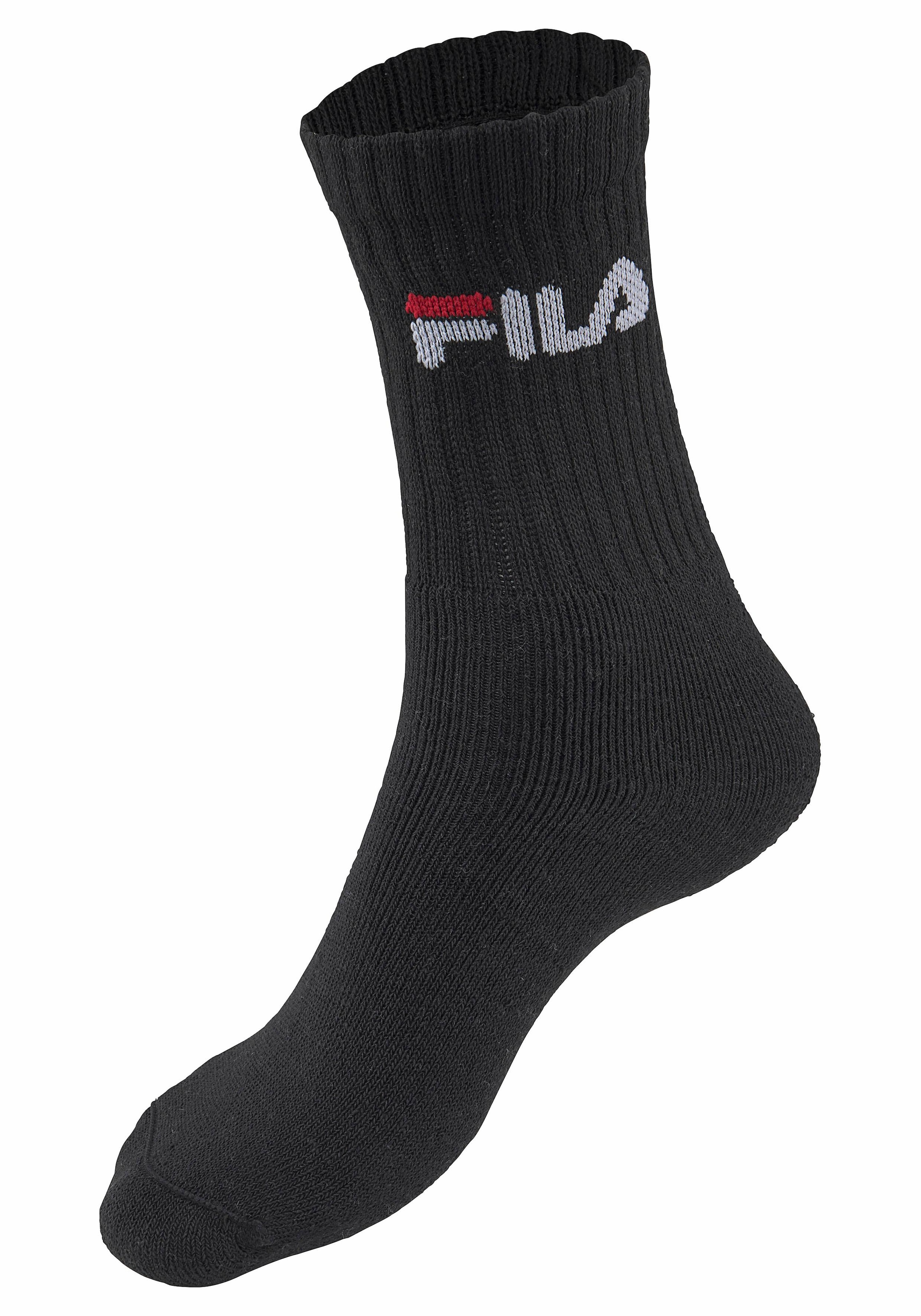 Fila Tennissocken, (3 Paar), mit verstärkten Belastungszonen