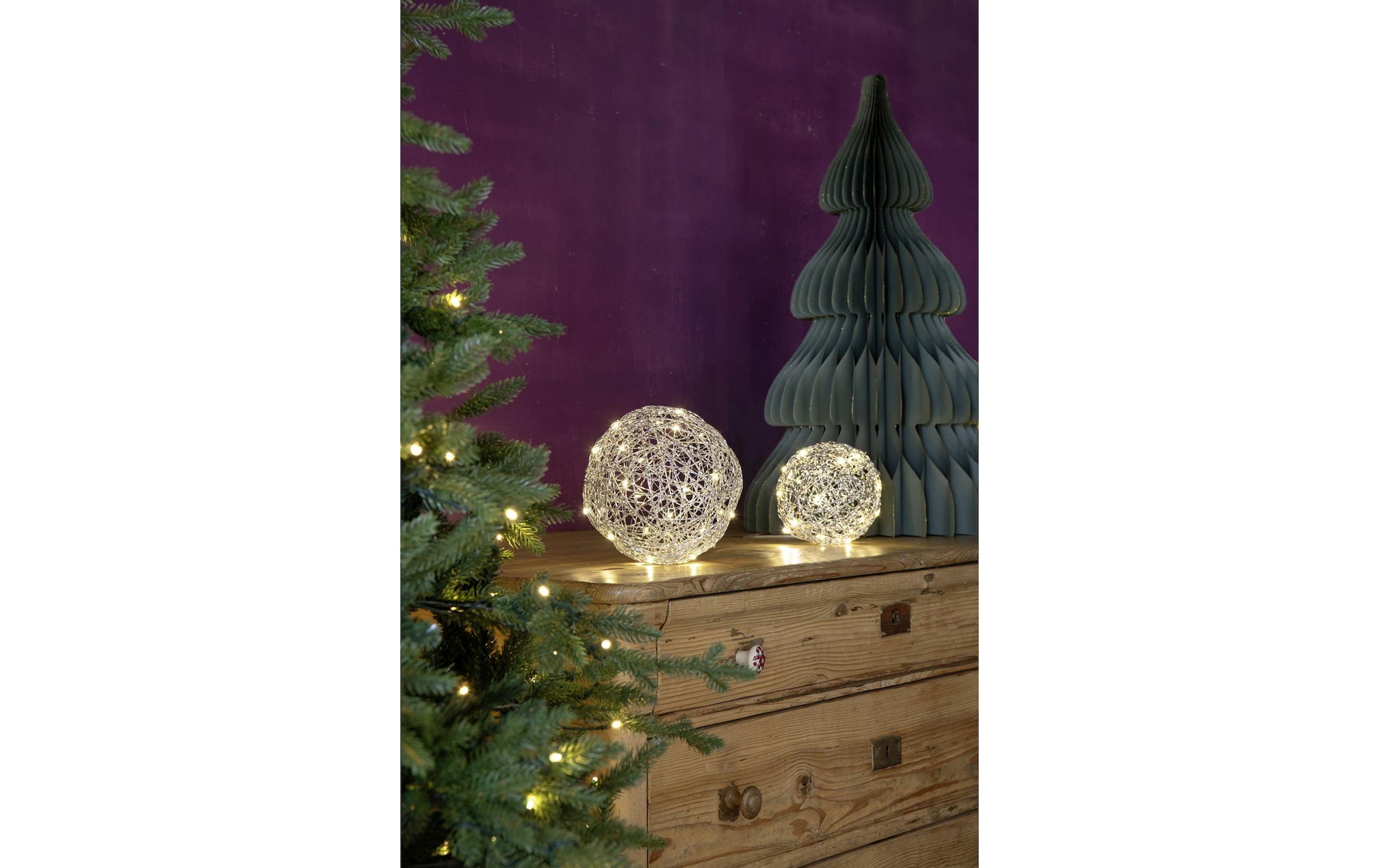 STT Figurine décorative LED »Silver Ball, 20 cm«