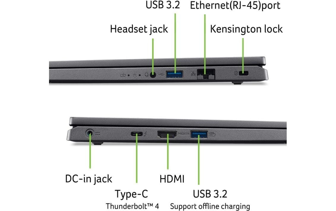 Acer Notebook »Aspire 16 (A16-51GM-73QC) 7 16 GB, 1 TB, RTX 2050«, 40,48 cm, / 16 Zoll, Intel, Core 7, GeForce RTX 2050, 1000 GB SSD