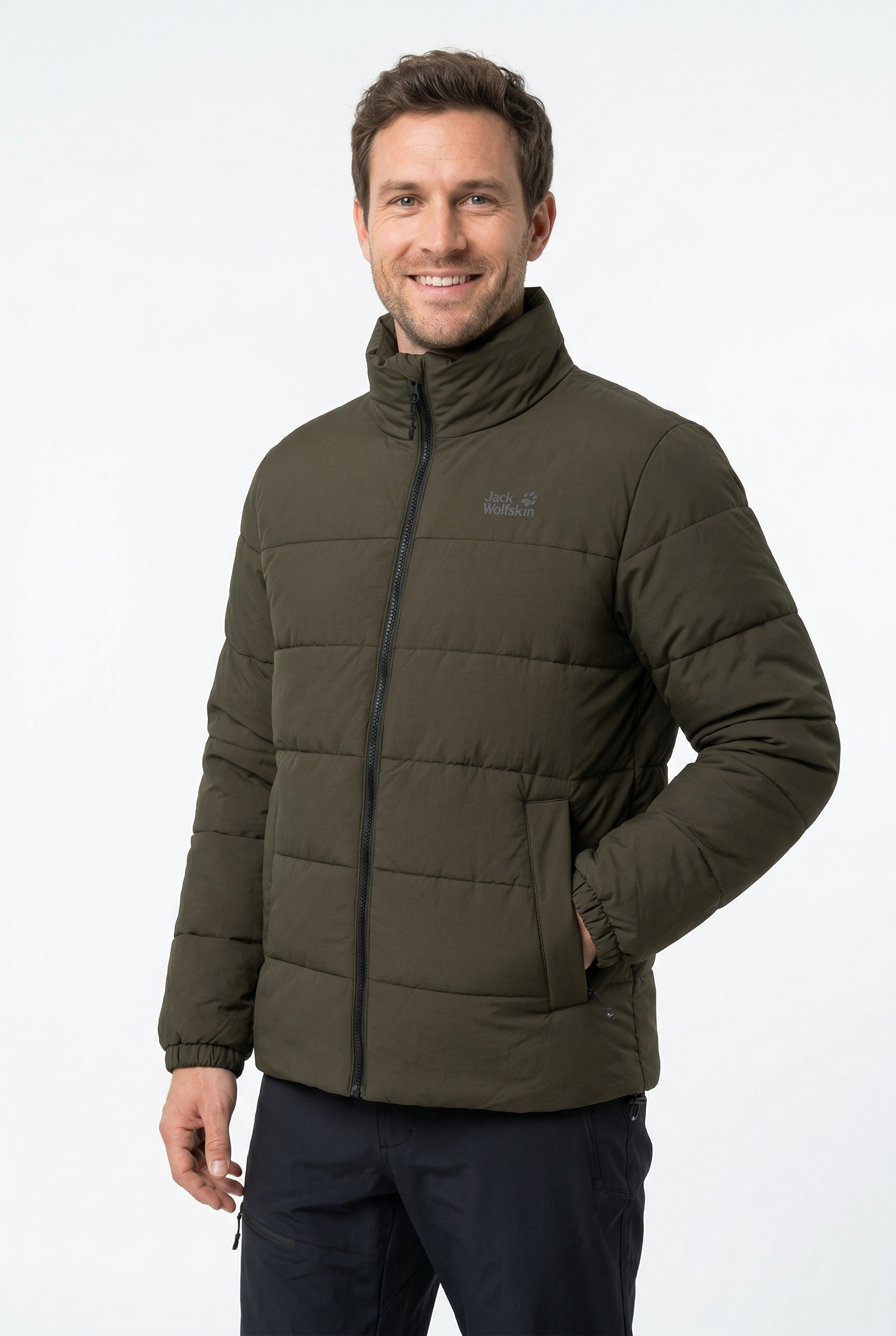 Image of Jack Wolfskin Winterjacke "NORTHERN LITE JKT M" für Outdoor-Aktivitäten, mit mehreren Eingrifftaschen und Innentasche