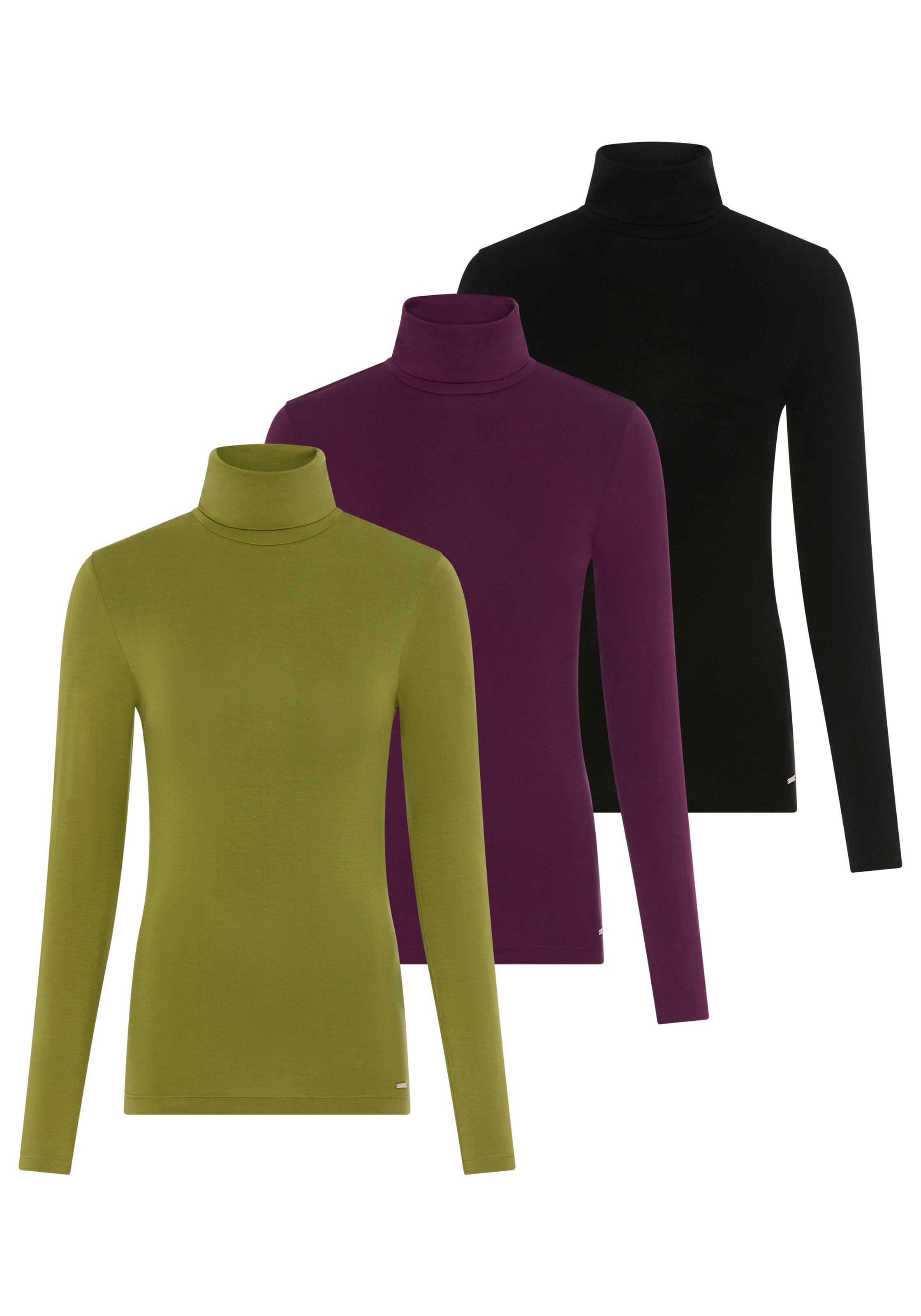 Image of Laura Scott Longsleeve 3er-Pack, das perfekte Basic mit Rollkragen
