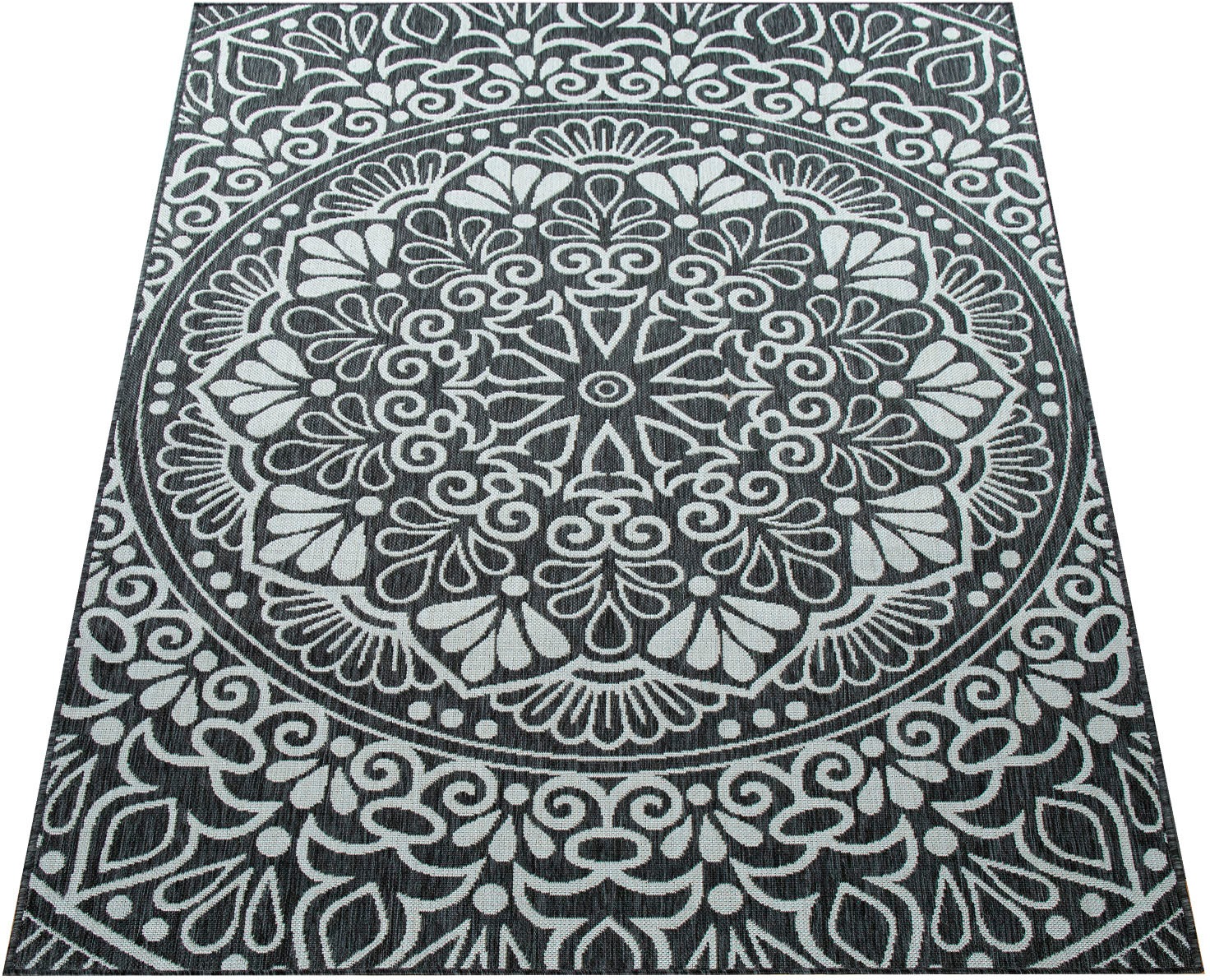 Image of Paco Home Teppich »Coco 205«, rechteckig, 4 mm Höhe, Flachgewebe, Paisley Muster, In- und Outdoor geeignet, ideal im Wohnzimmer & Schlafzimmer bei Ackermann Versand Schweiz